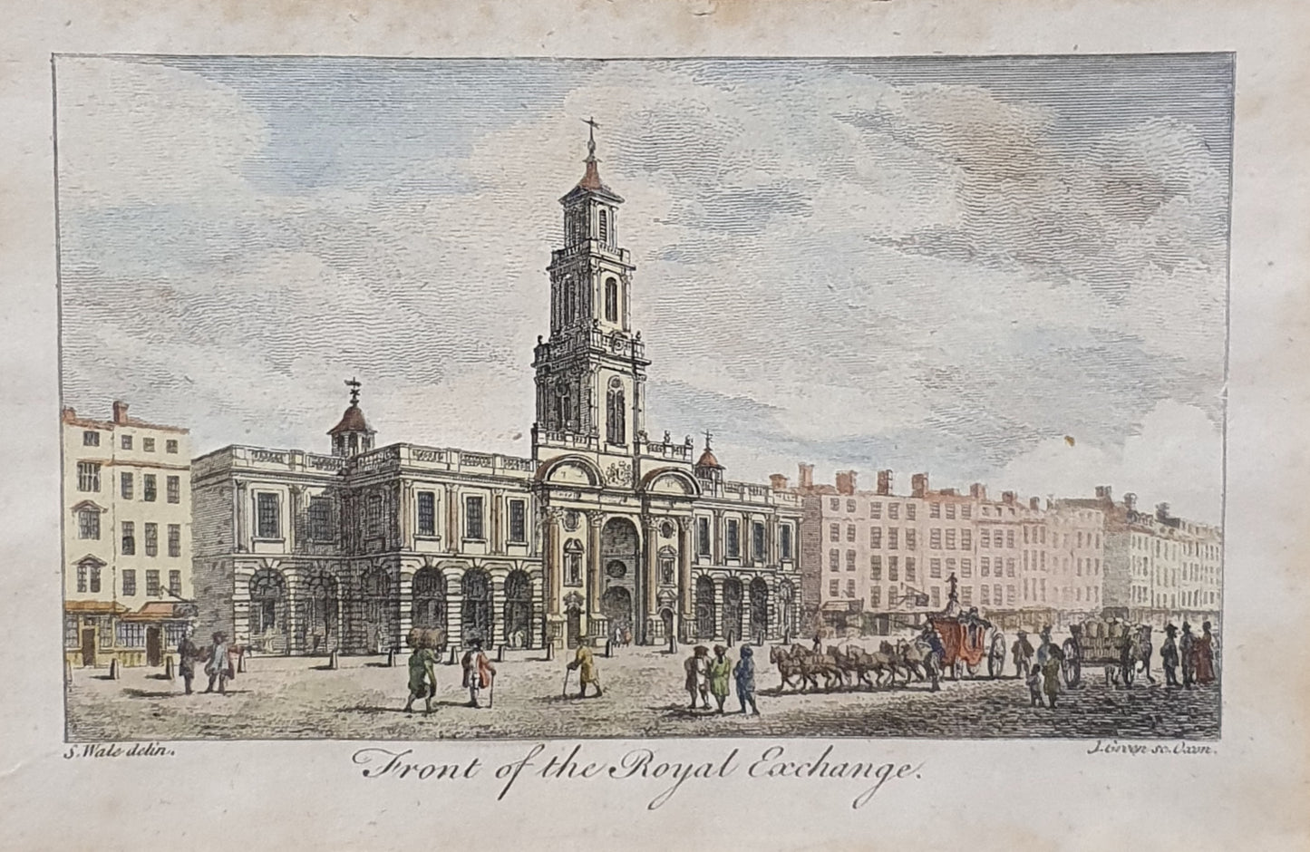 Front of the Royal Exchange Vintage Art Print - 103740