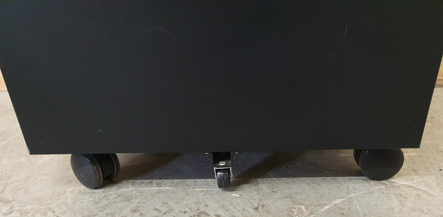 Small 2 Drawer Black Filing Cabinet - 104329