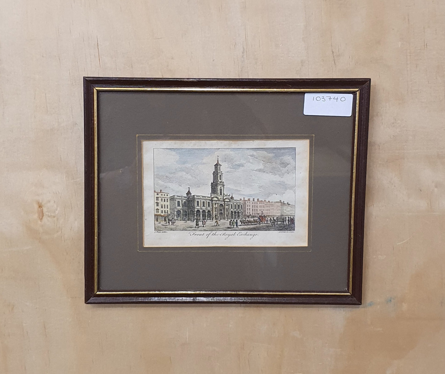 Front of the Royal Exchange Vintage Art Print - 103740
