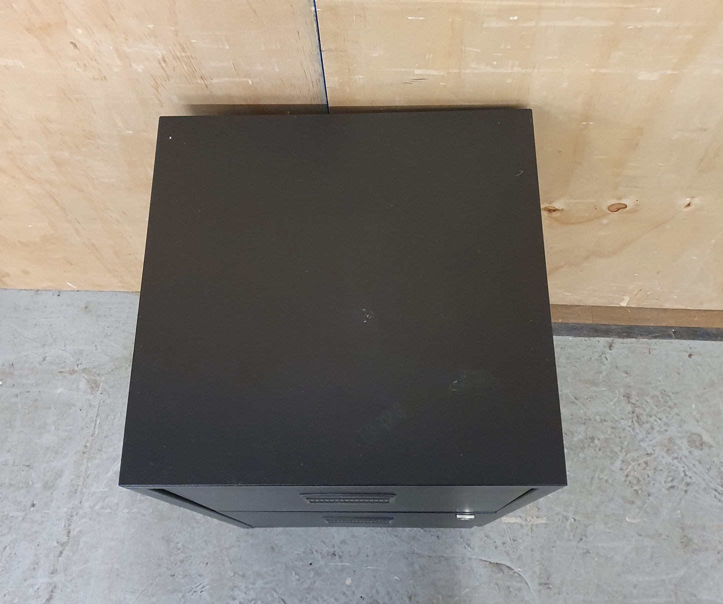 Small Black 2 Drawer Metal Filing Cabinet - 150825-11