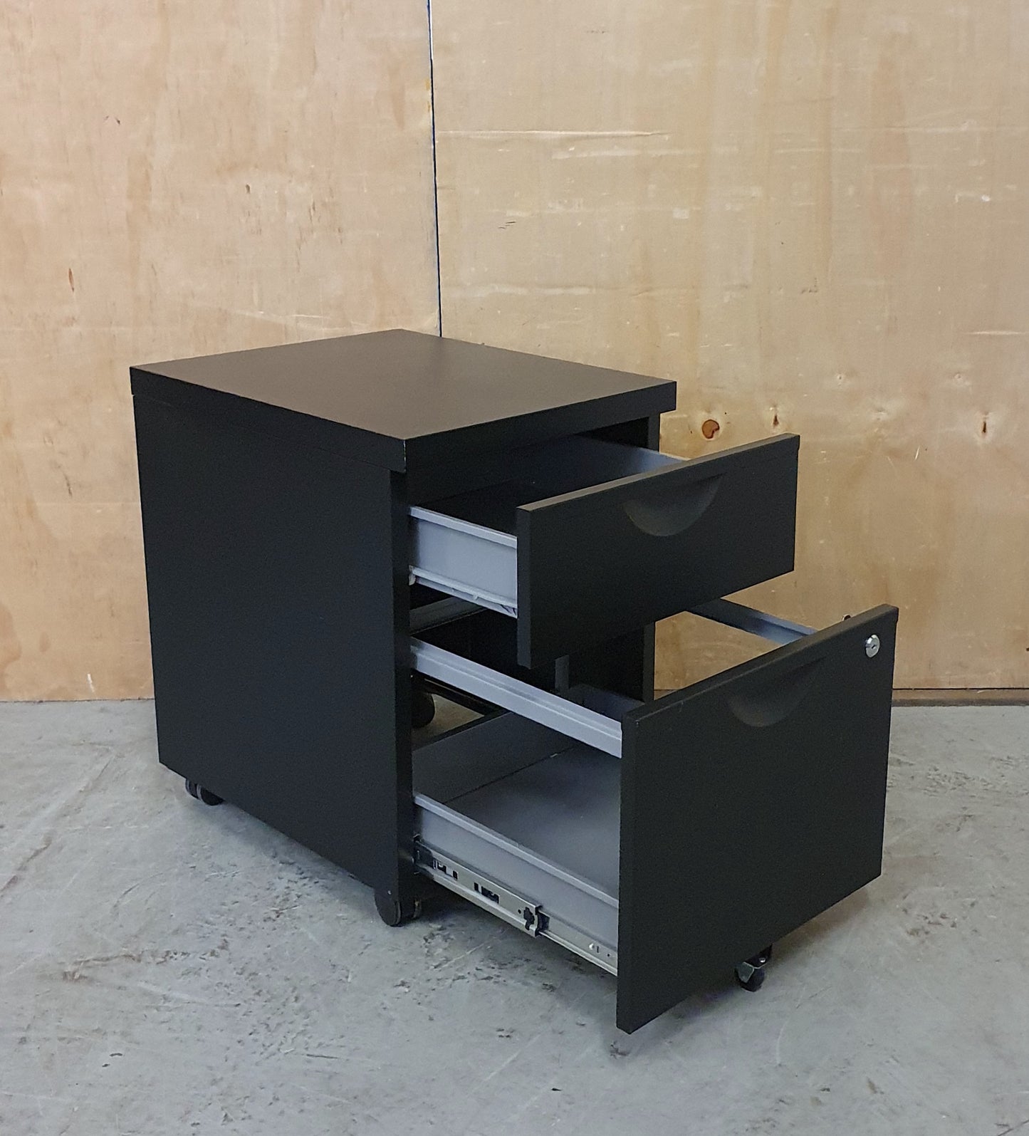 Small 2 Drawer Black Filing Cabinet - 104329