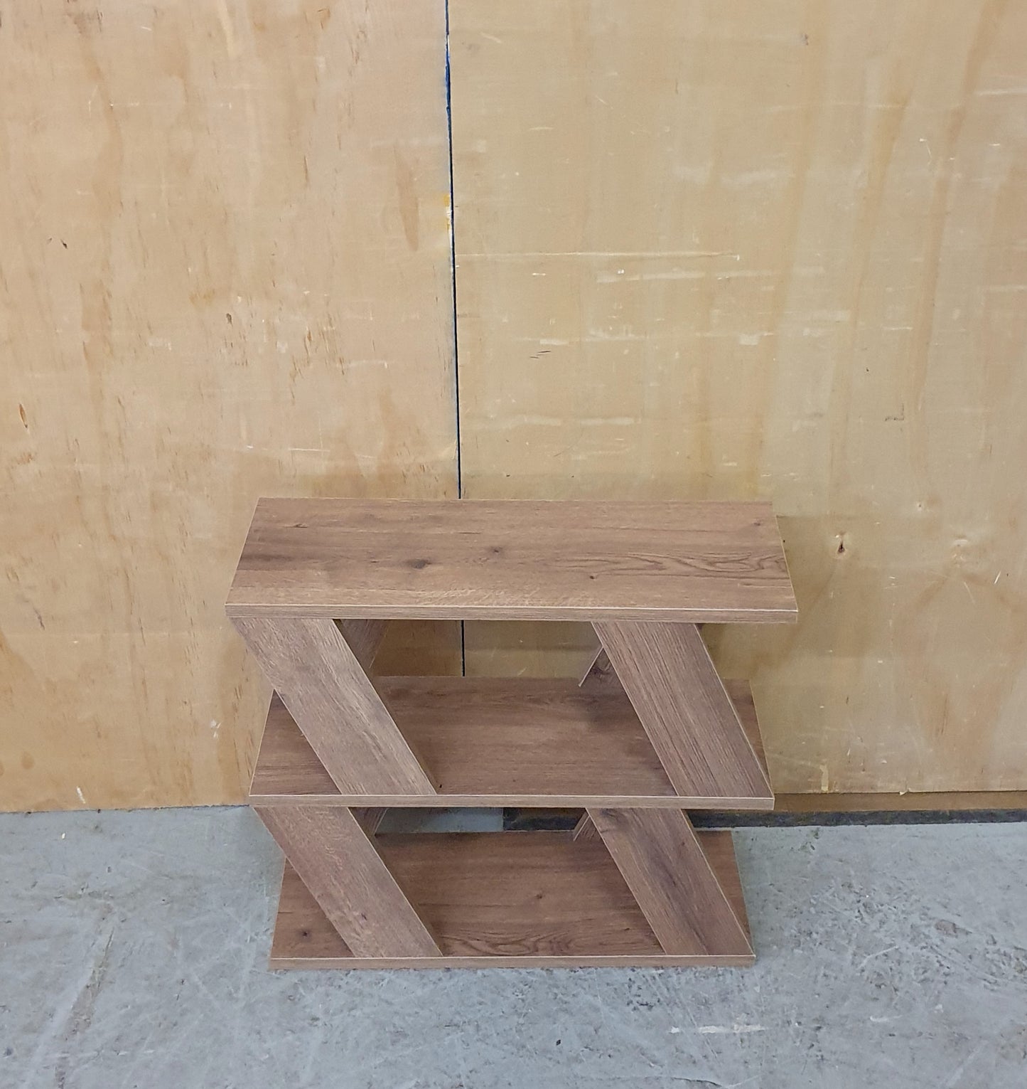 Wood Slim Side Table with Slanted Panel Sides - EL104220