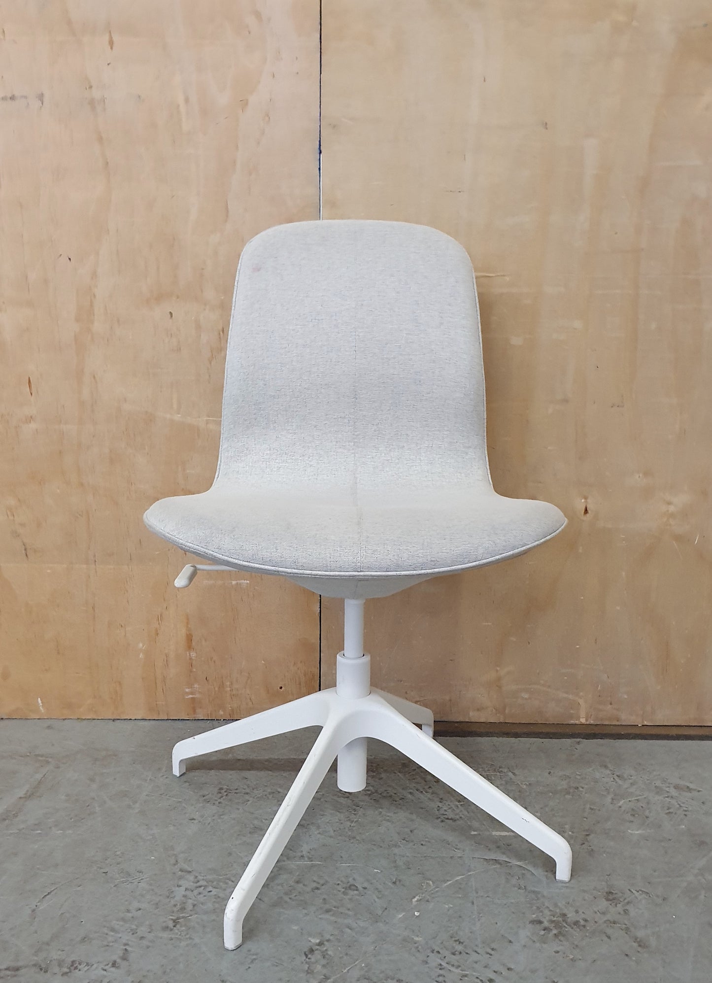 IKEA LÅNGFJÄLL Off White Fabric Office Chair - 104343