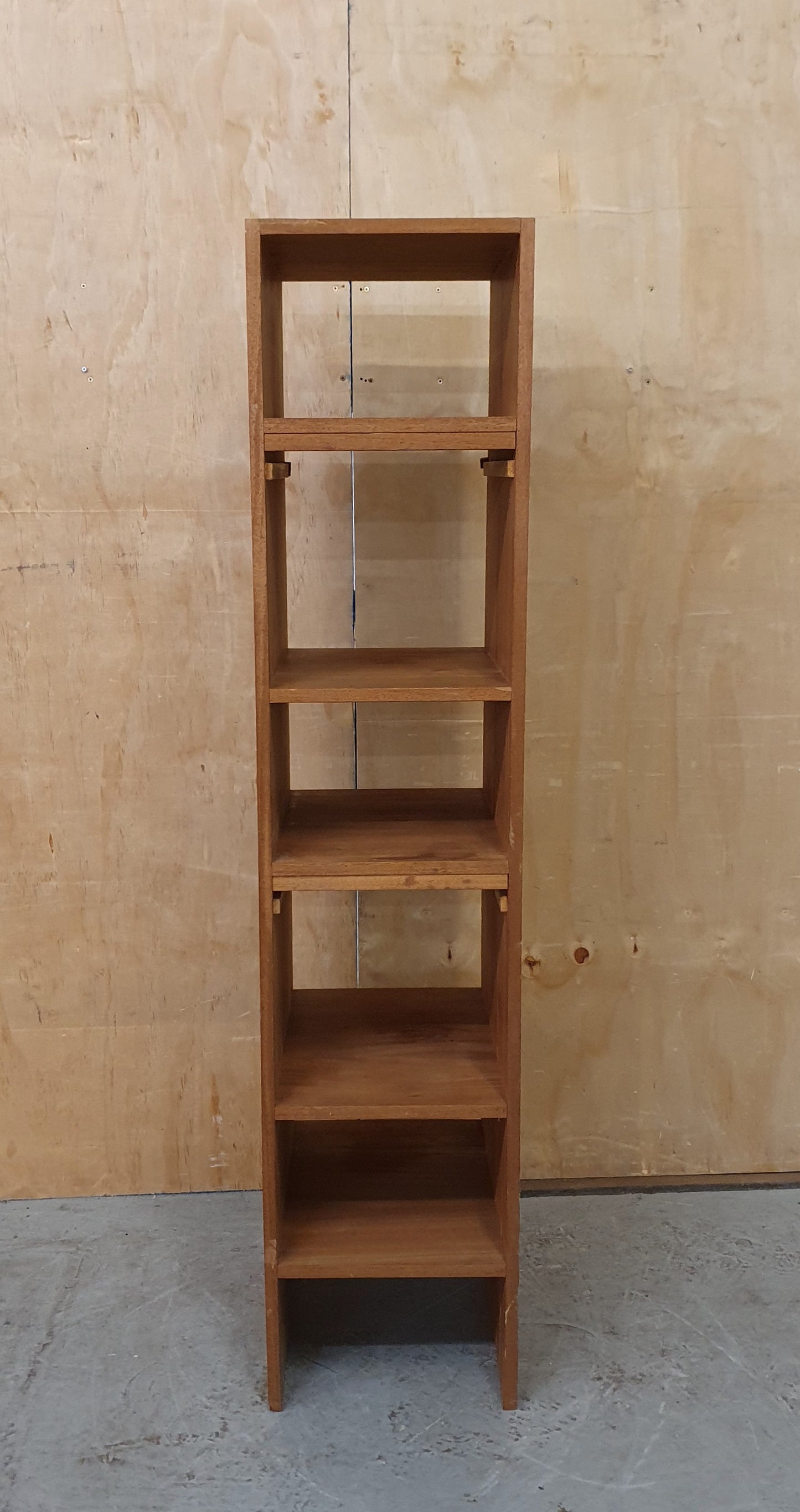 Tall Wooden 5 Open Shelf Bookcase - 103917