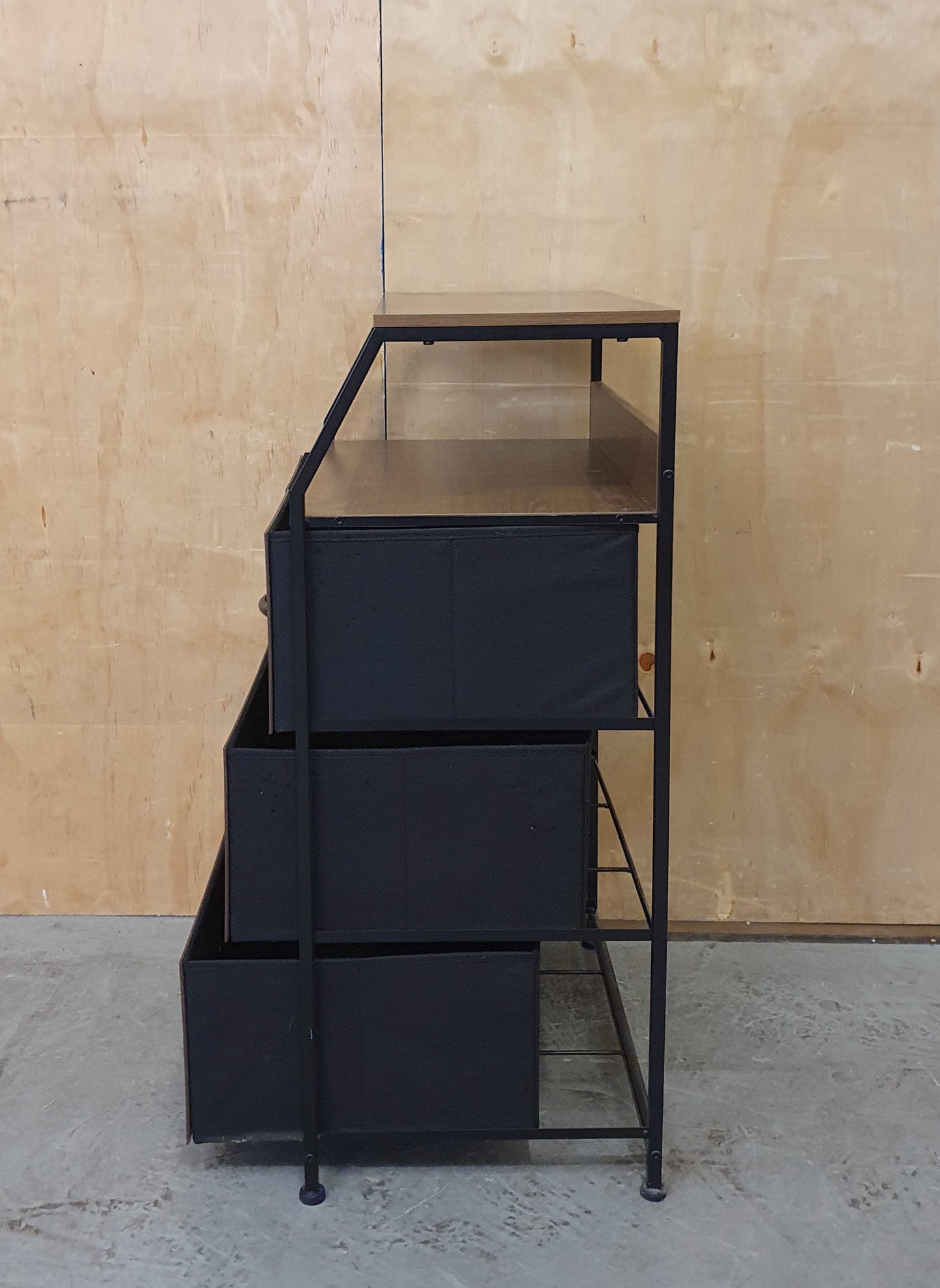 Small Storage Unit with 4 Canvas Lined Removable Drawers - 104779