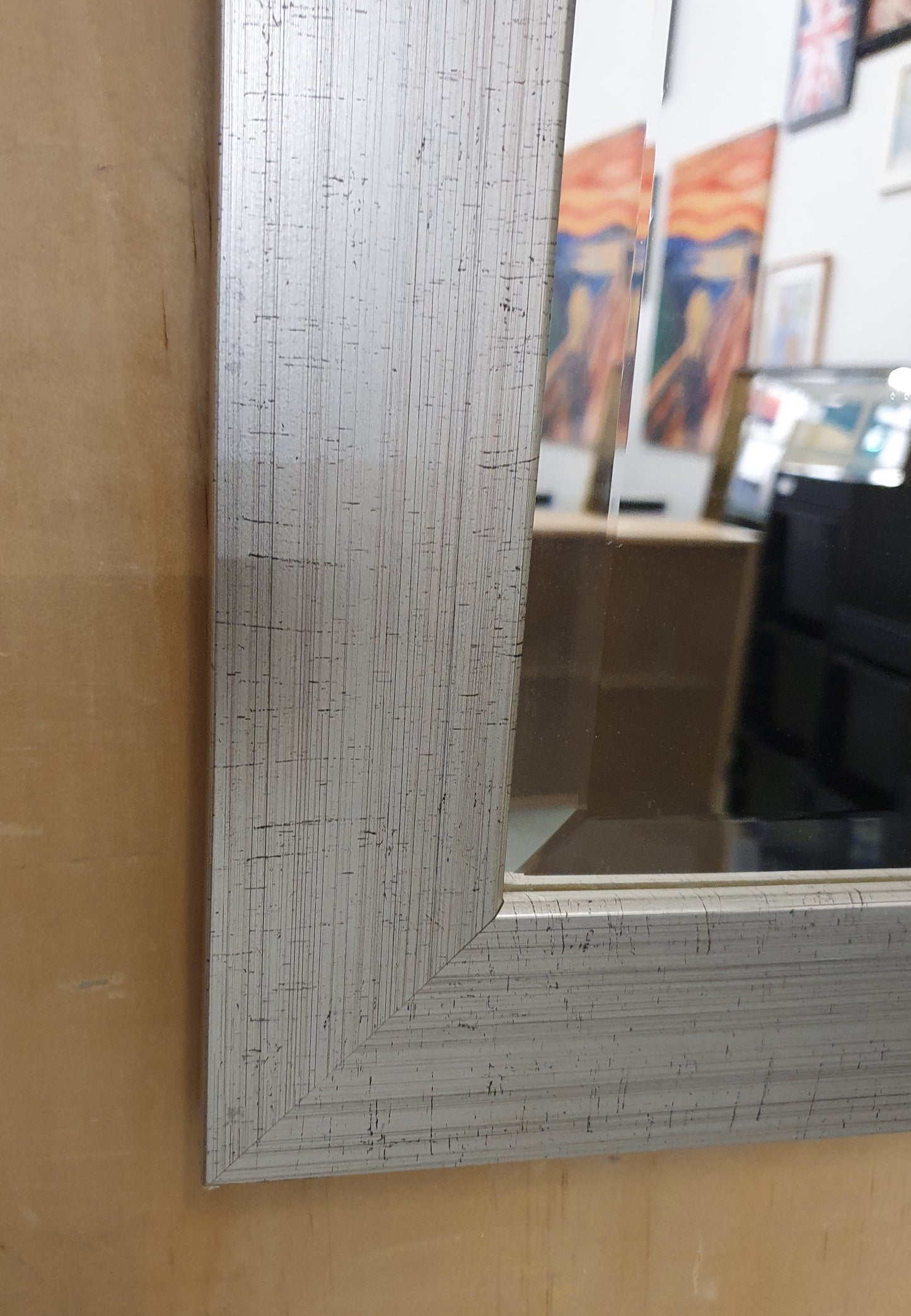 Silver Square Mirror - 104687