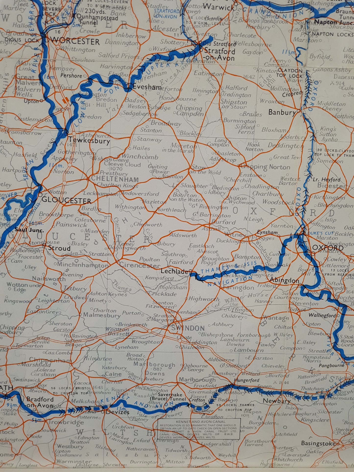 Cambridge Area Map in White Frame - 050425-03