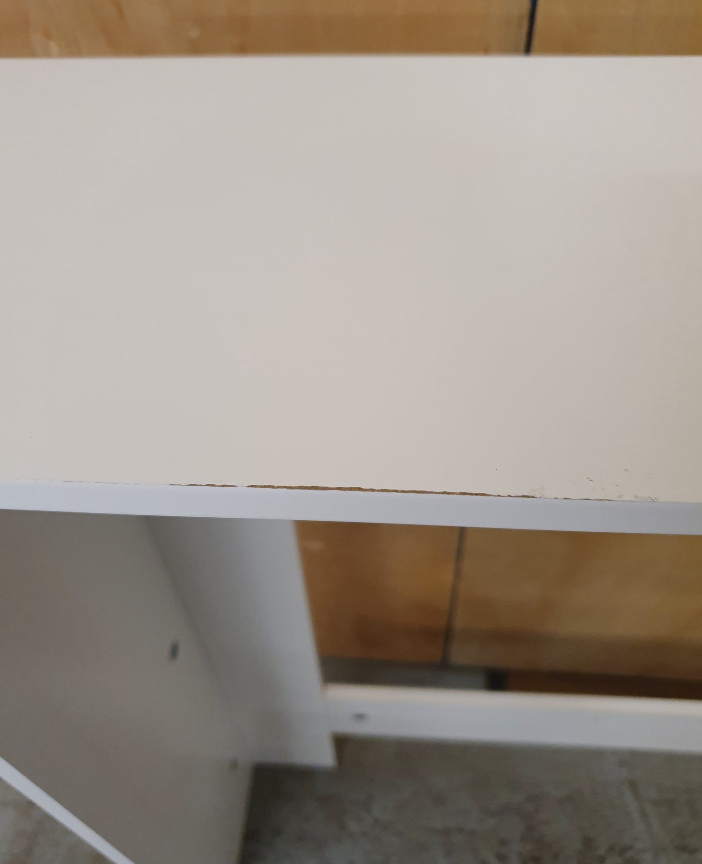 White Wooden Radiator Cover with Cut Out Front - 104038