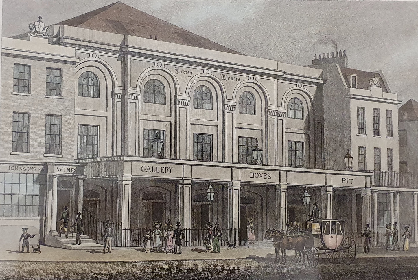 Surry Theatre, Blackfriars Road Vintage Art Print - 103757