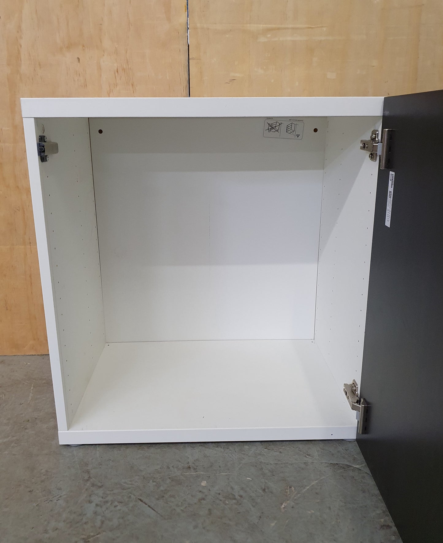 IKEA LAPPVIKEN 1 Door Black and White Cabinet - EL104563