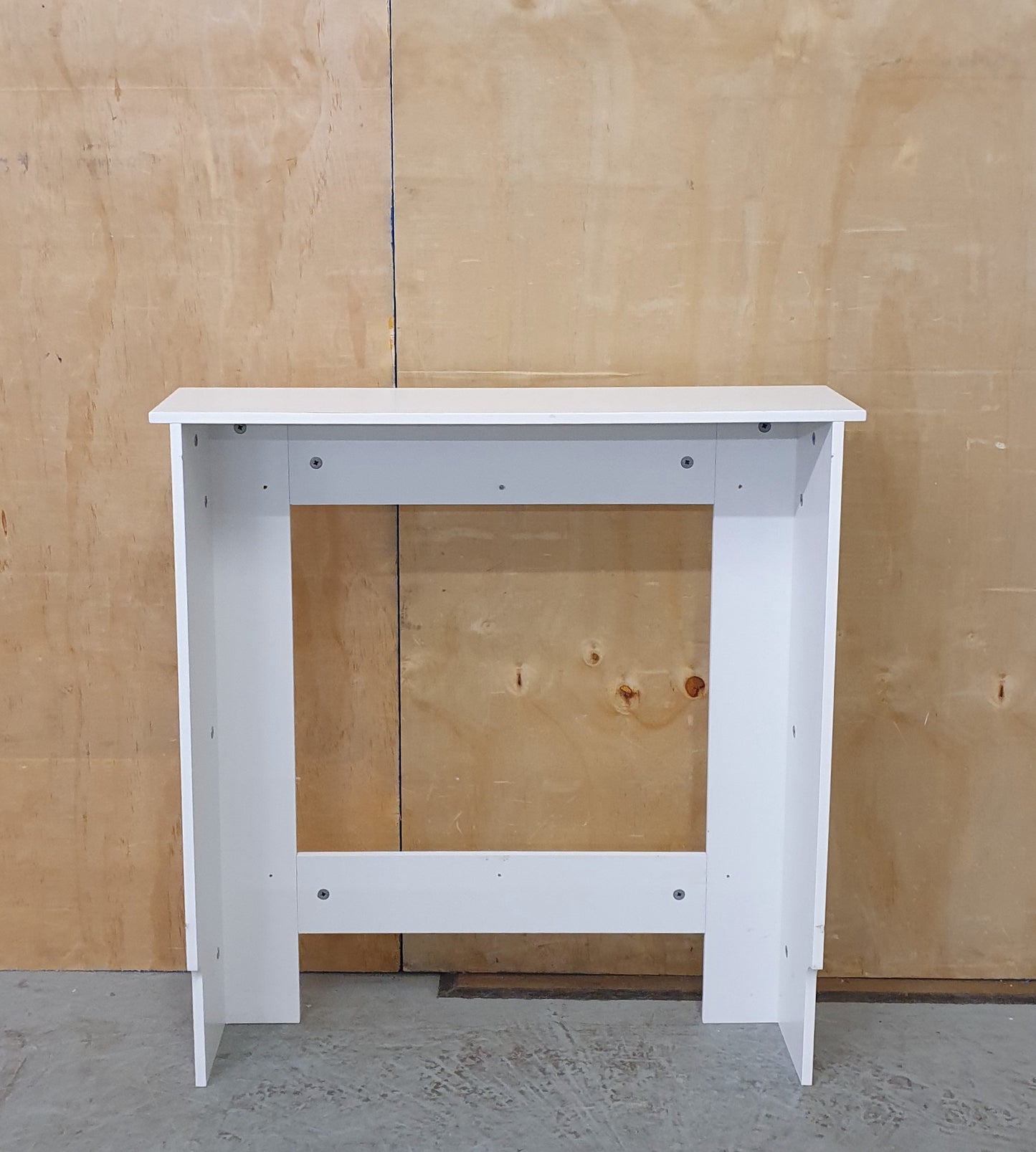 White Wooden Radiator Cover with Cut Out Front - 104038
