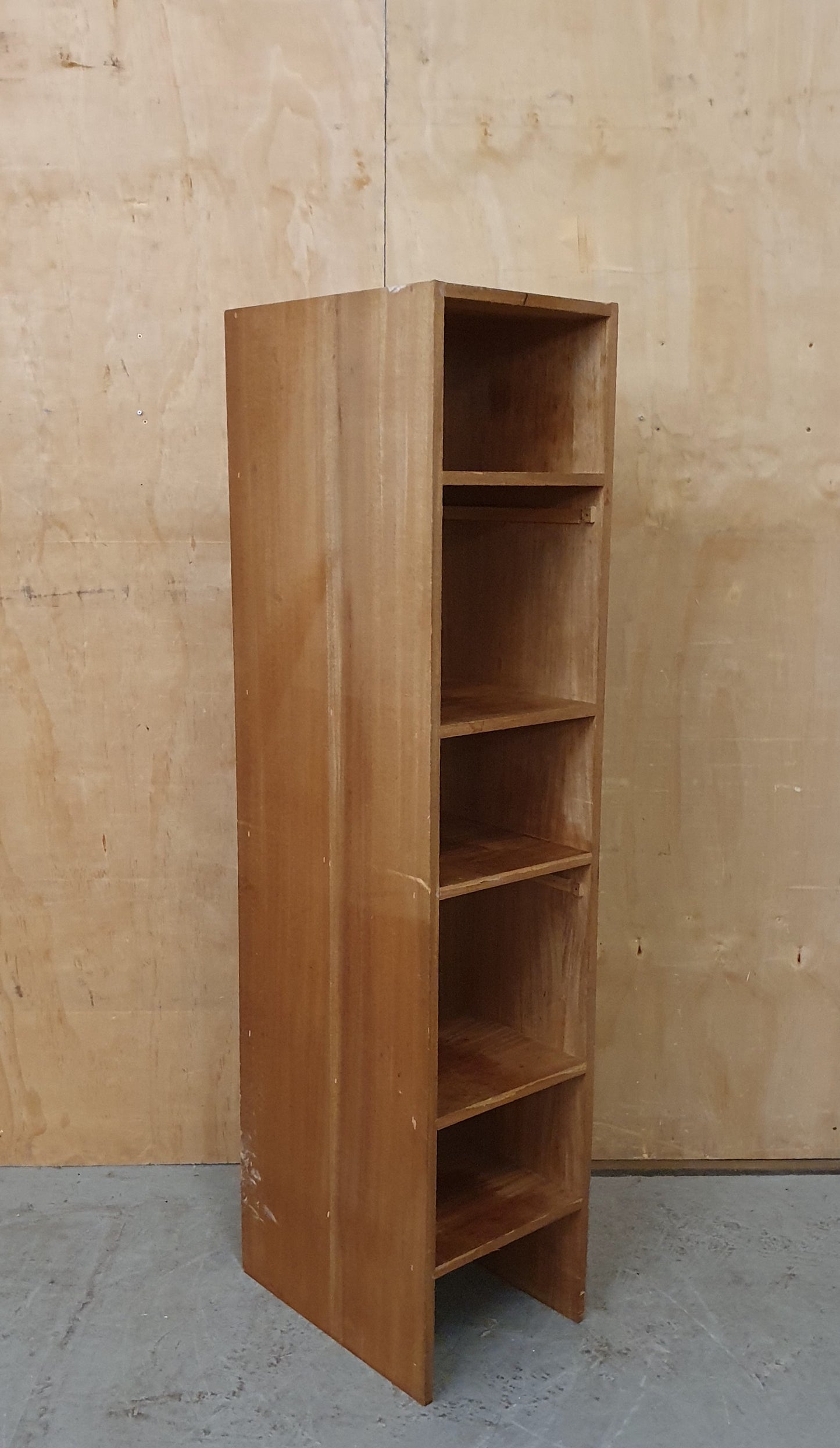 Tall Wooden 5 Open Shelf Bookcase - 103917