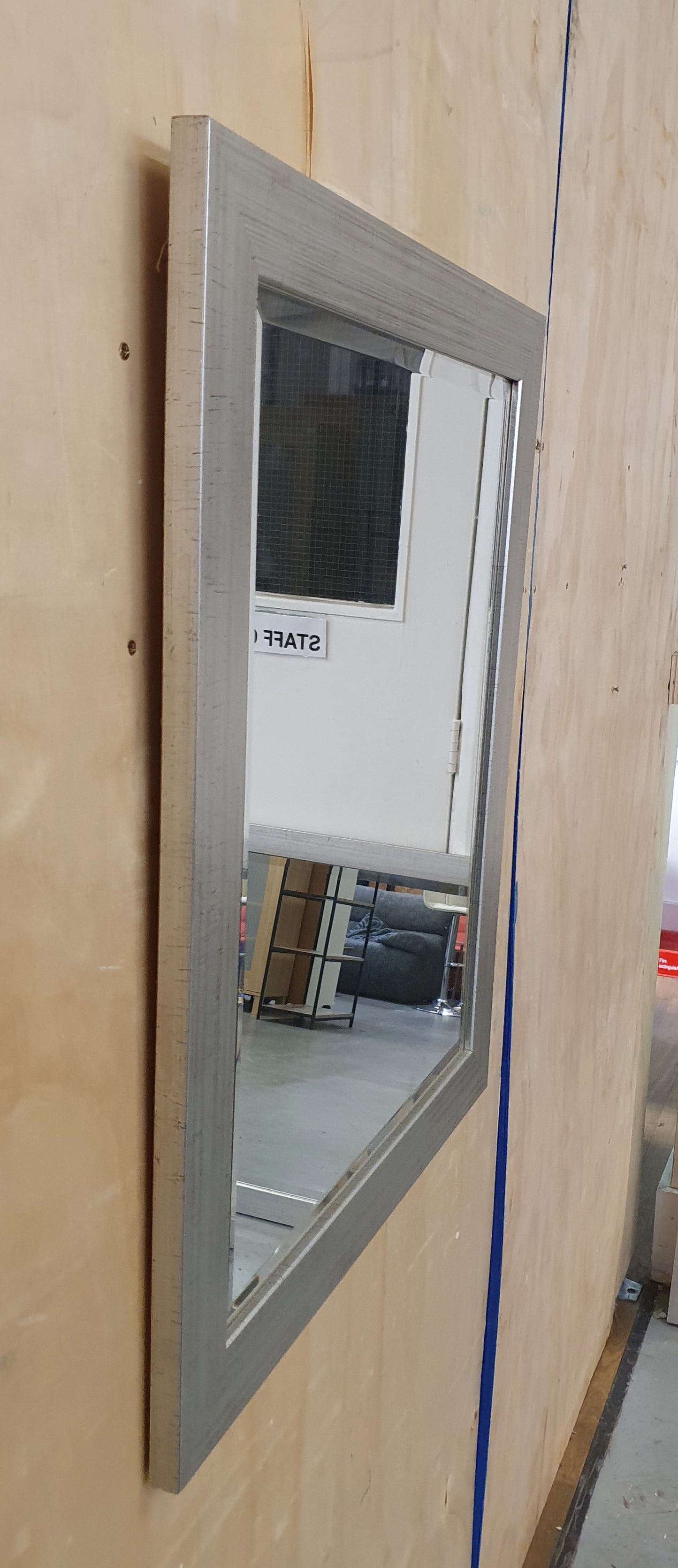 Silver Square Mirror - 107688