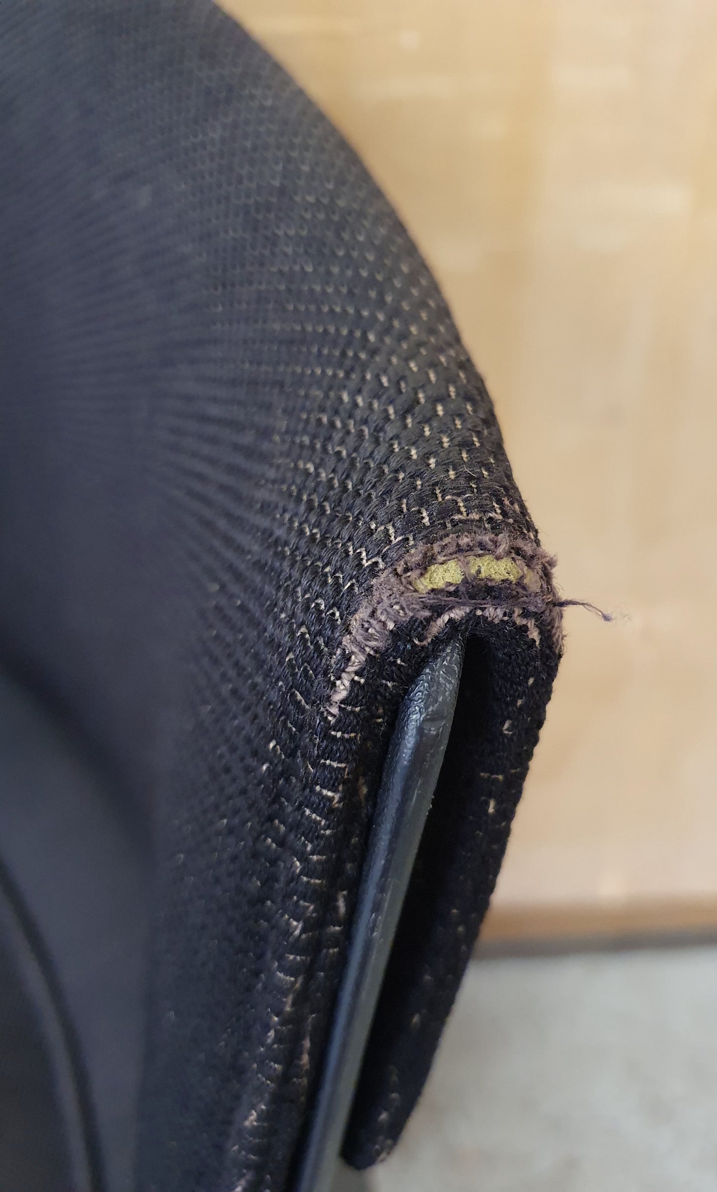 Black Fabric Office Chair on Castor Wheels - 104341