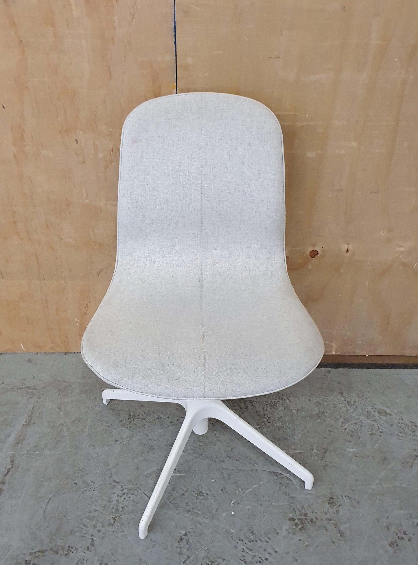 IKEA LÅNGFJÄLL Off White Fabric Office Chair - 104343