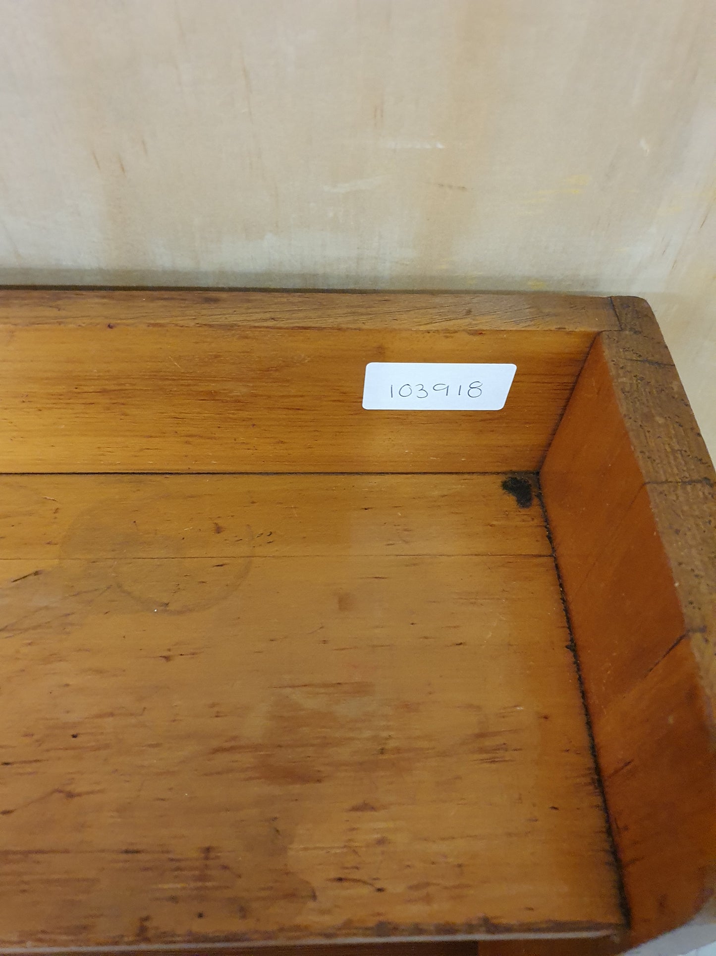 Vintage Small Wooden Bookcase with 4 Shelves - 103918