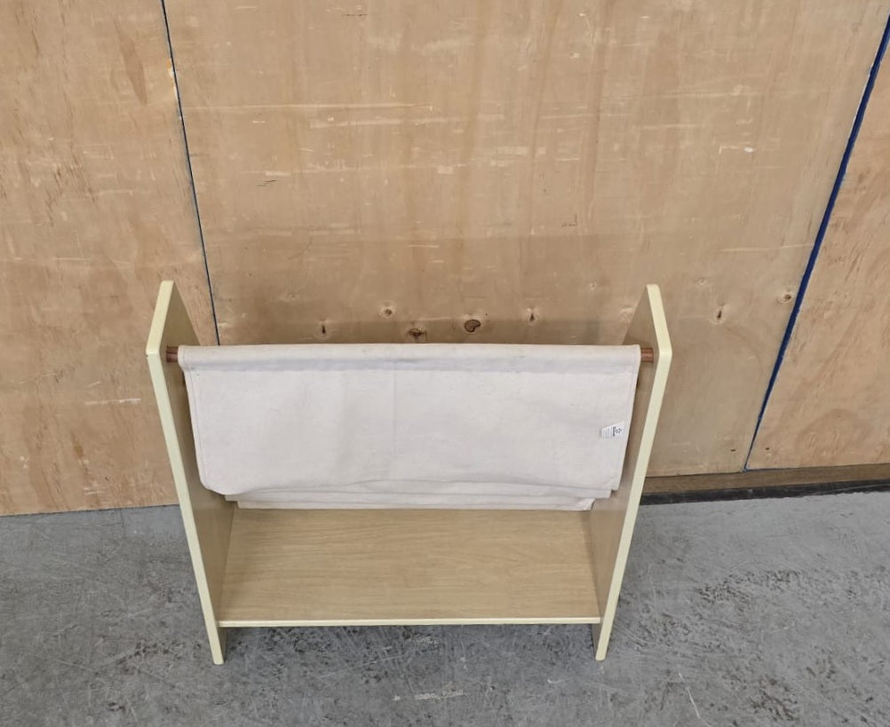 Children's Wood Framed Book Holder with Canvas Fabric Sections - EL104756