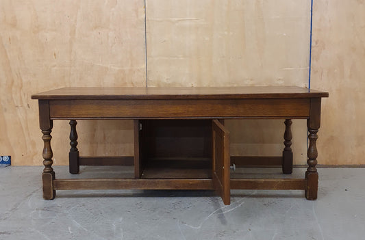 Large Mahogany Coffee Table with Centre Door - EL104936