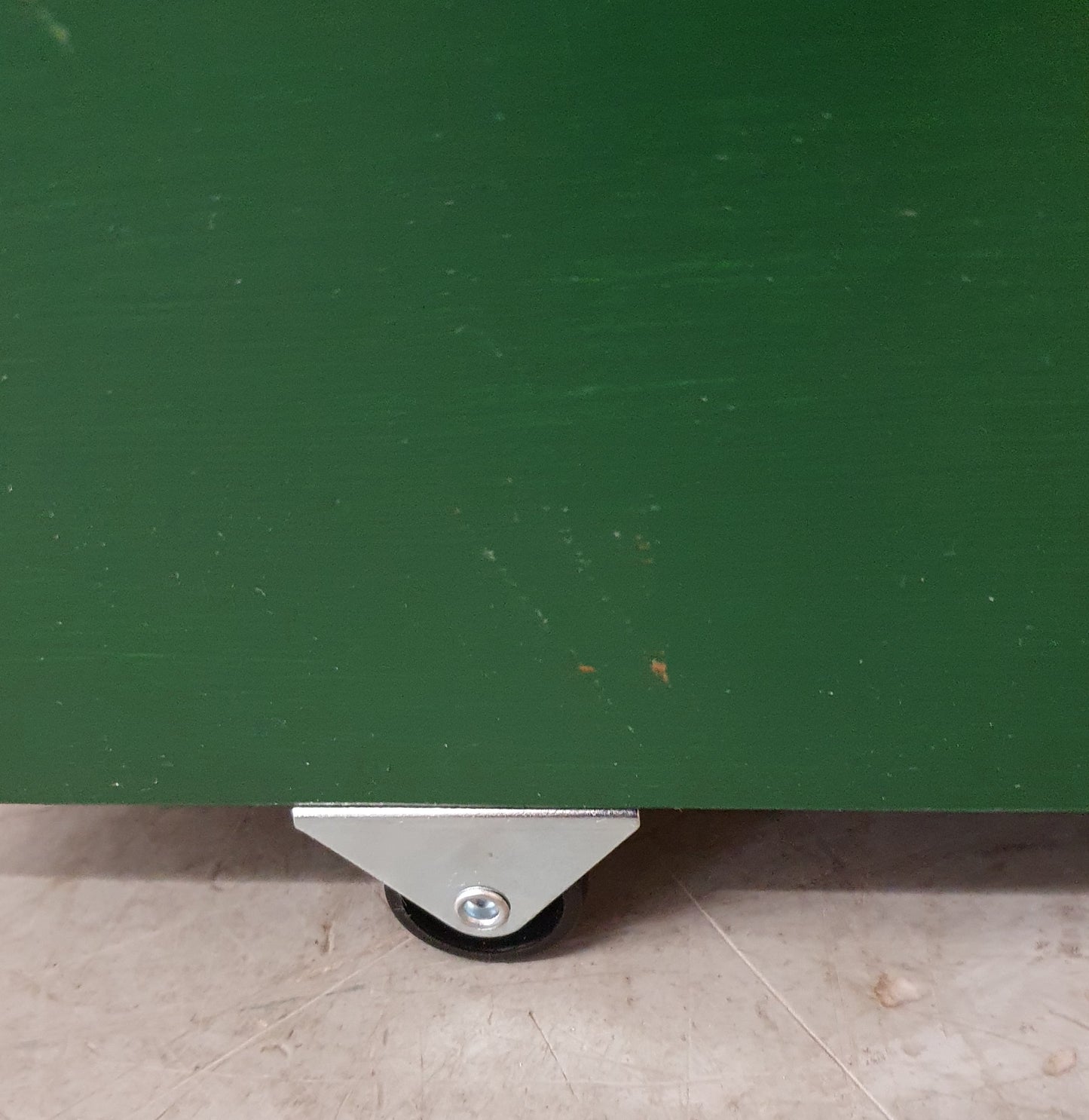 Dark Green Wooden Storage Trunk/Box with Removable Lid and Castor Wheels - 010525-02