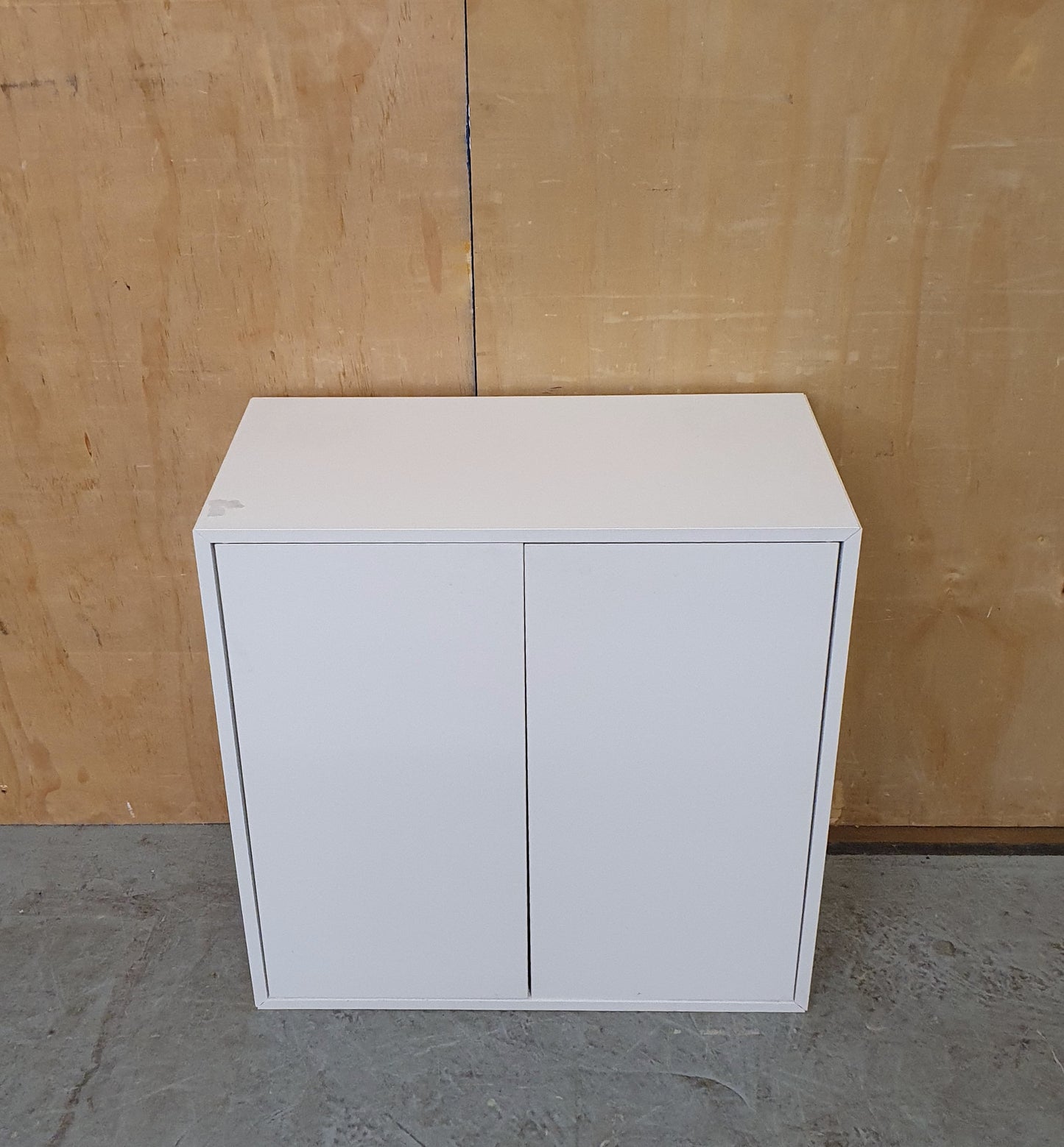IKEA White Small 2 Door Cabinet with Internal Shelving - 104882