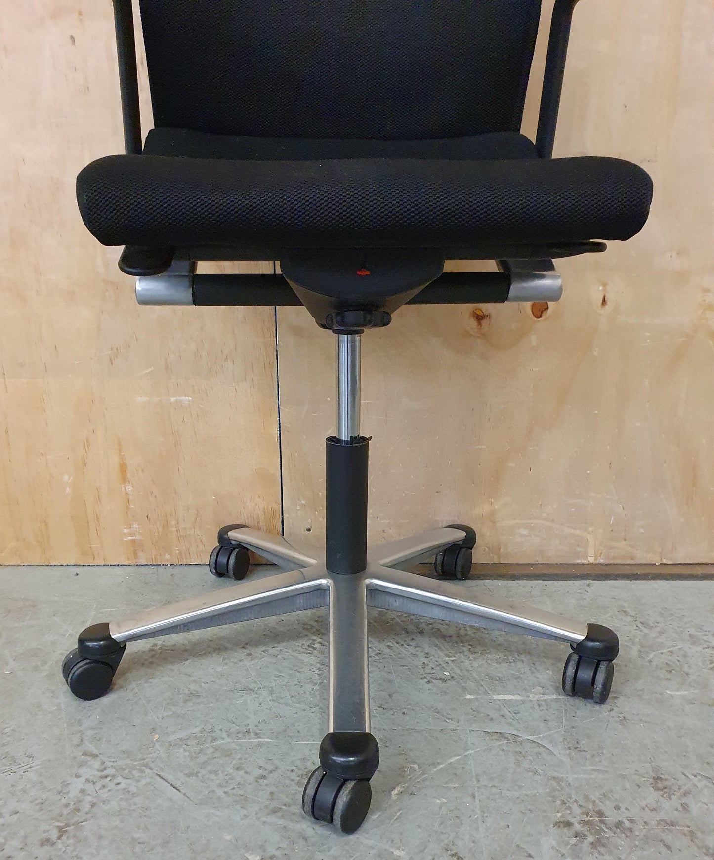 Black Fabric Office Chair on Castor Wheels - 104340