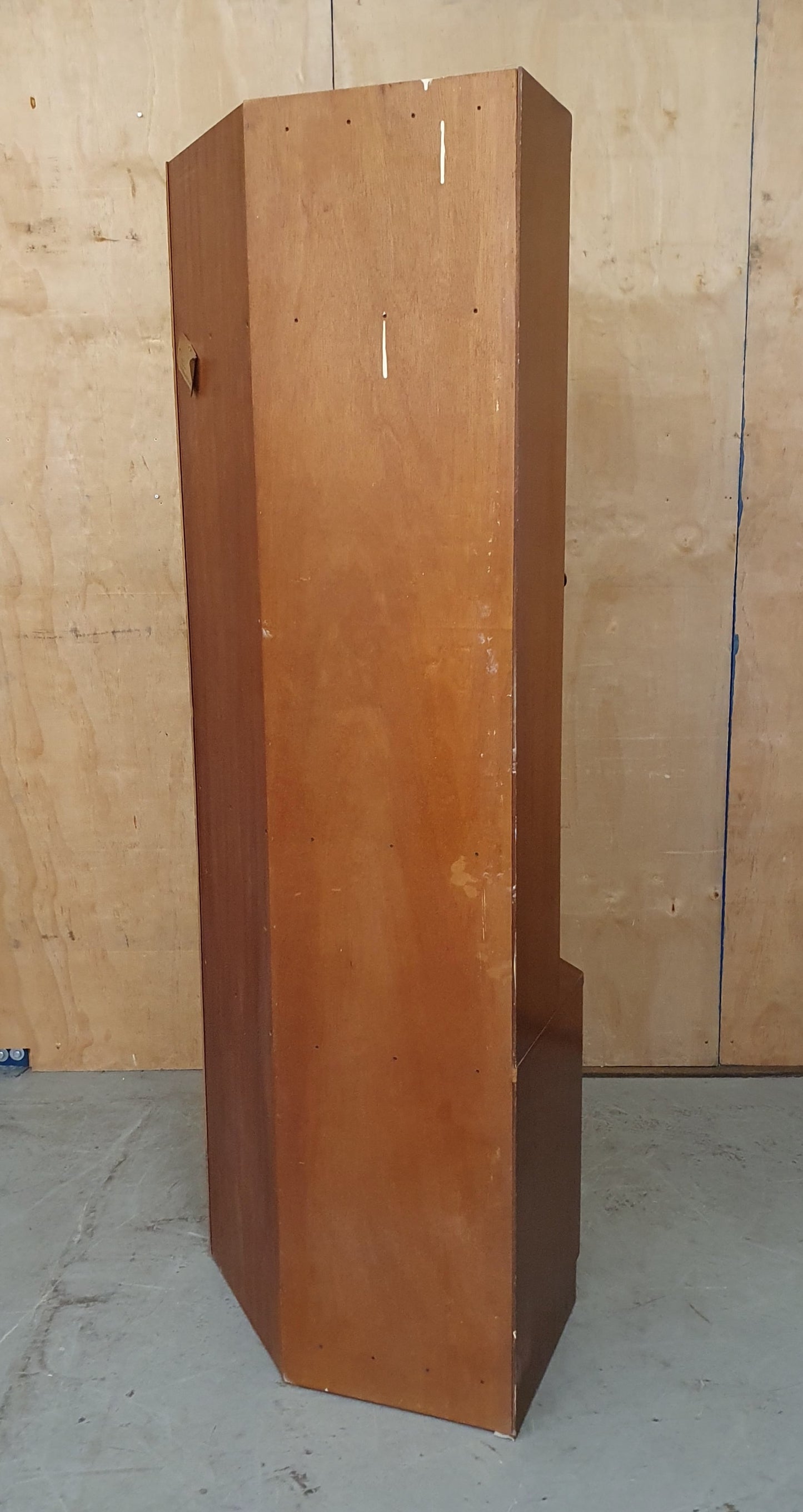 A.H. McIntosh & Co Large 2 Tier Glass Cabinet with Glass Shelves -104274