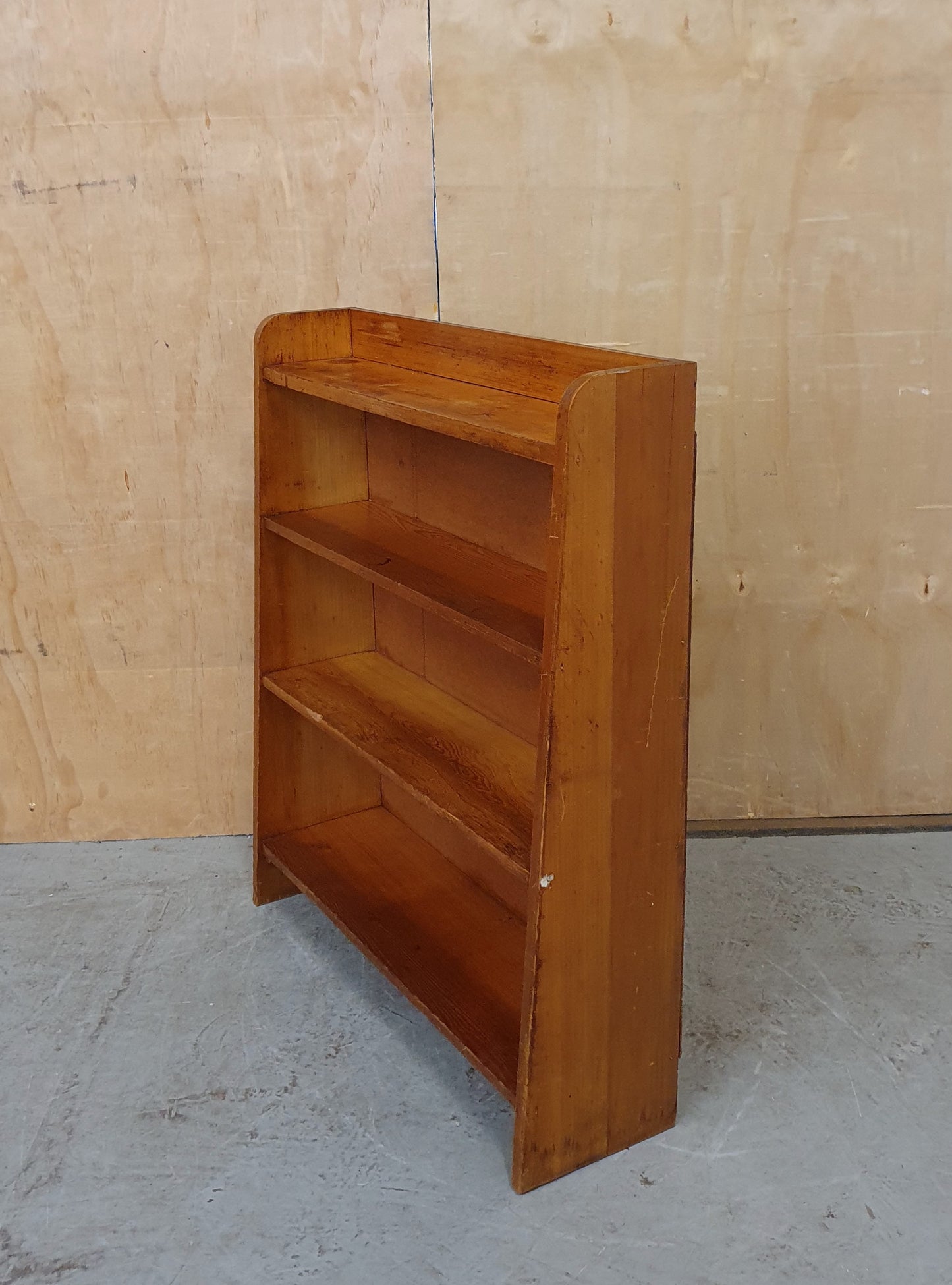 Vintage Small Wooden Bookcase with 4 Shelves - 103918