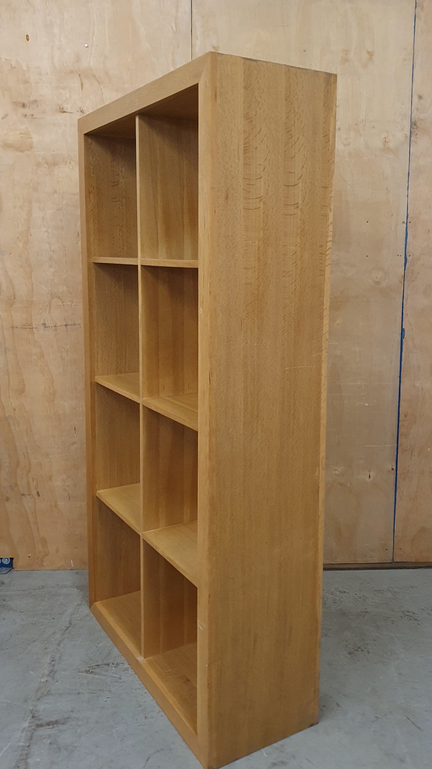 Large Oak Shelving Unit with 8 Sections - 104485