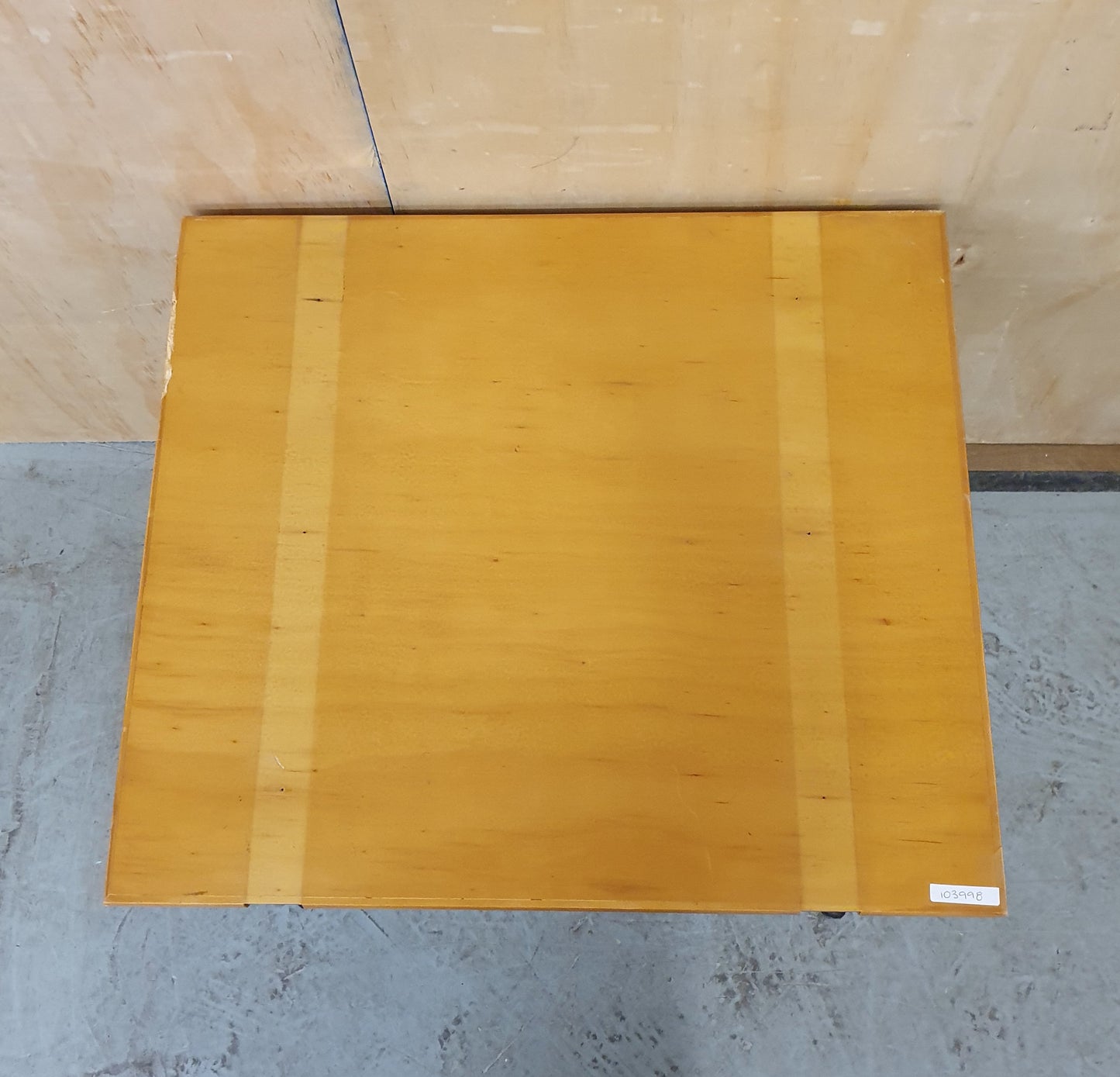 Wooden Top Coffee Table with Black Metal Frame - EL103998