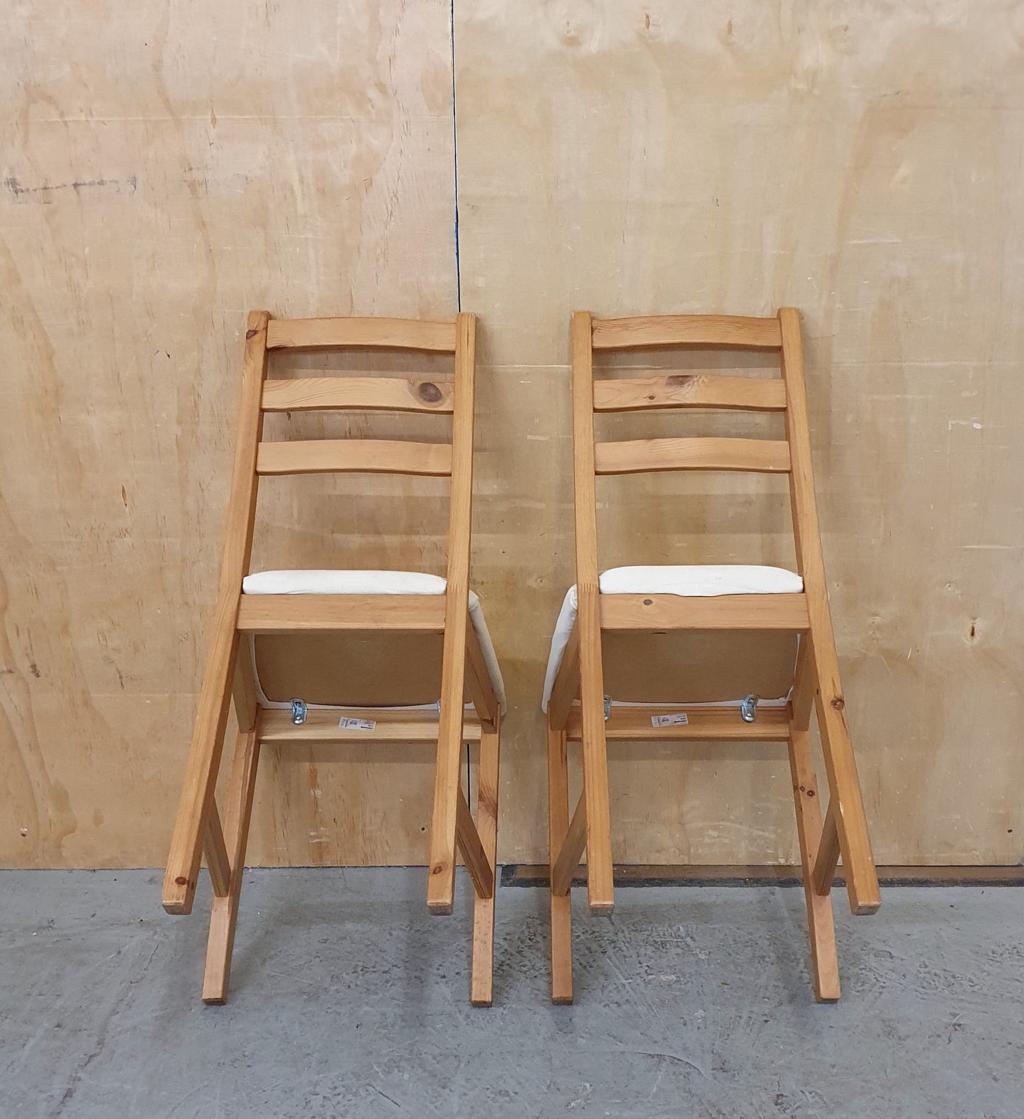 IKEA Matching Pair of Wooden Dining Chairs - EL103877 / EL103878