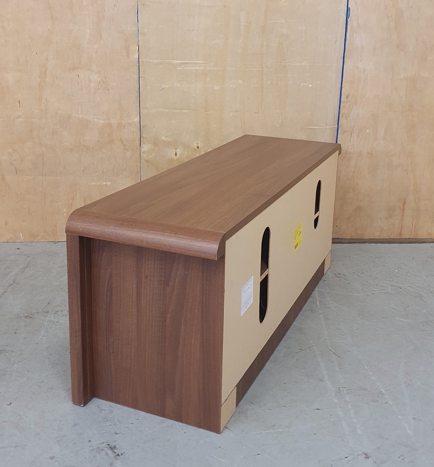 Large Heavy Duty Wooden TV Stand with 1 Glass Door and 1 Drawer - EL104356