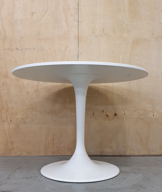 IKEA DOCKSTA White Round Top / Base Dining Table - 104948