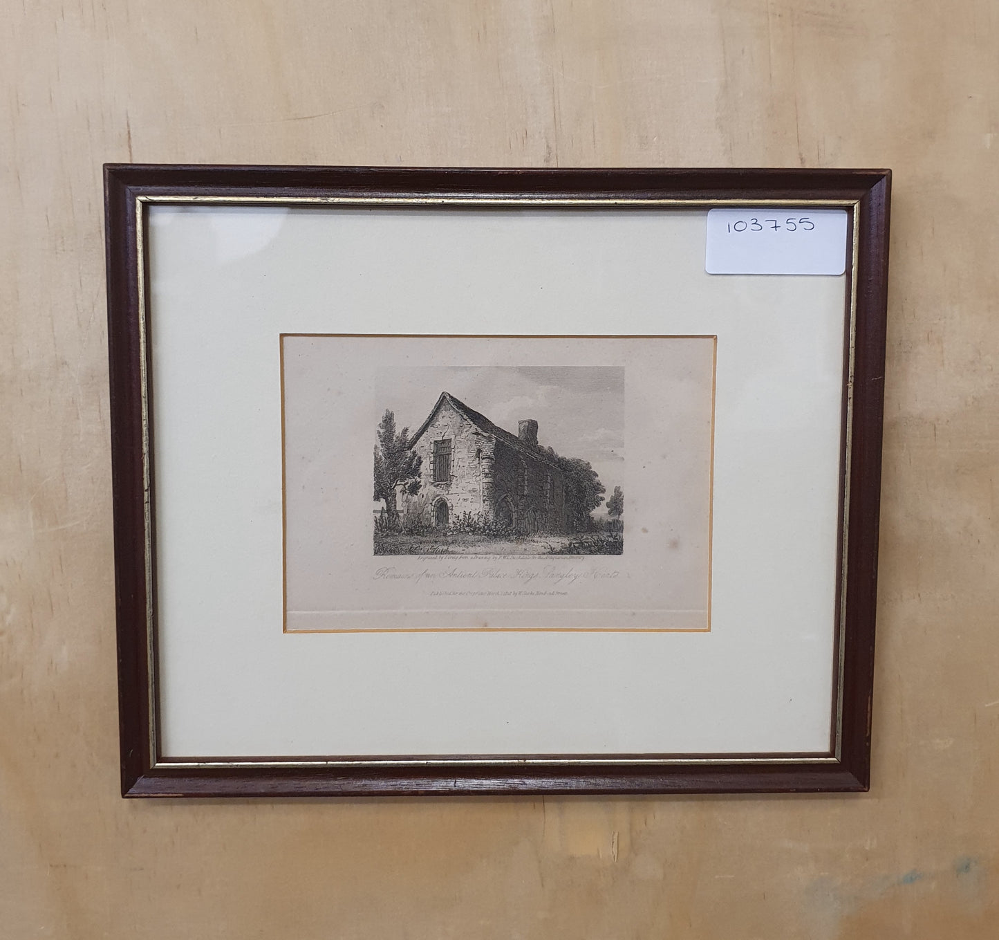Remains of an Ancient Palace, Kings Langley, Hertfordshire Vintage Art Print - 103755