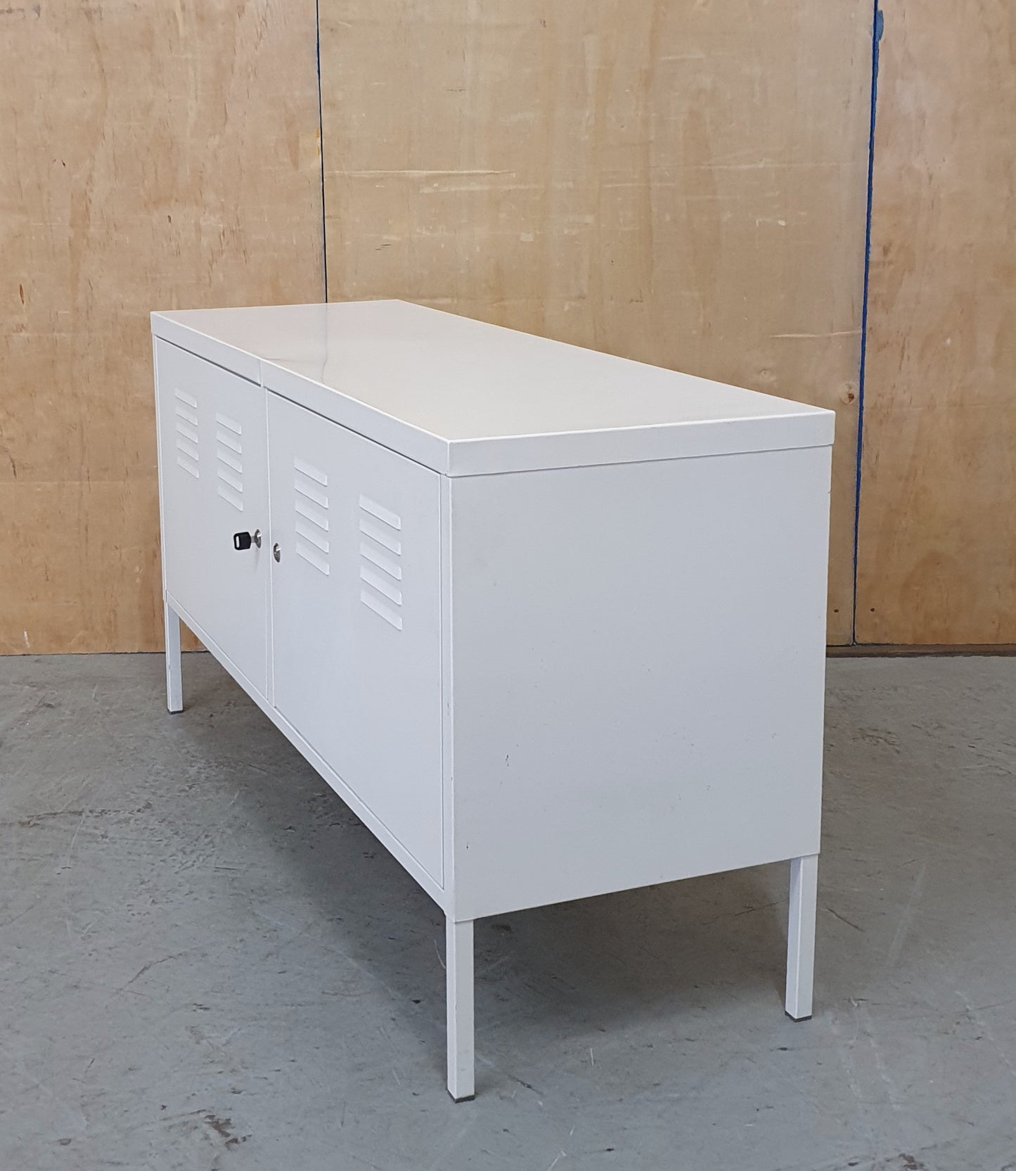 IKEA PS White Metal Lockable Cabinet - 104317