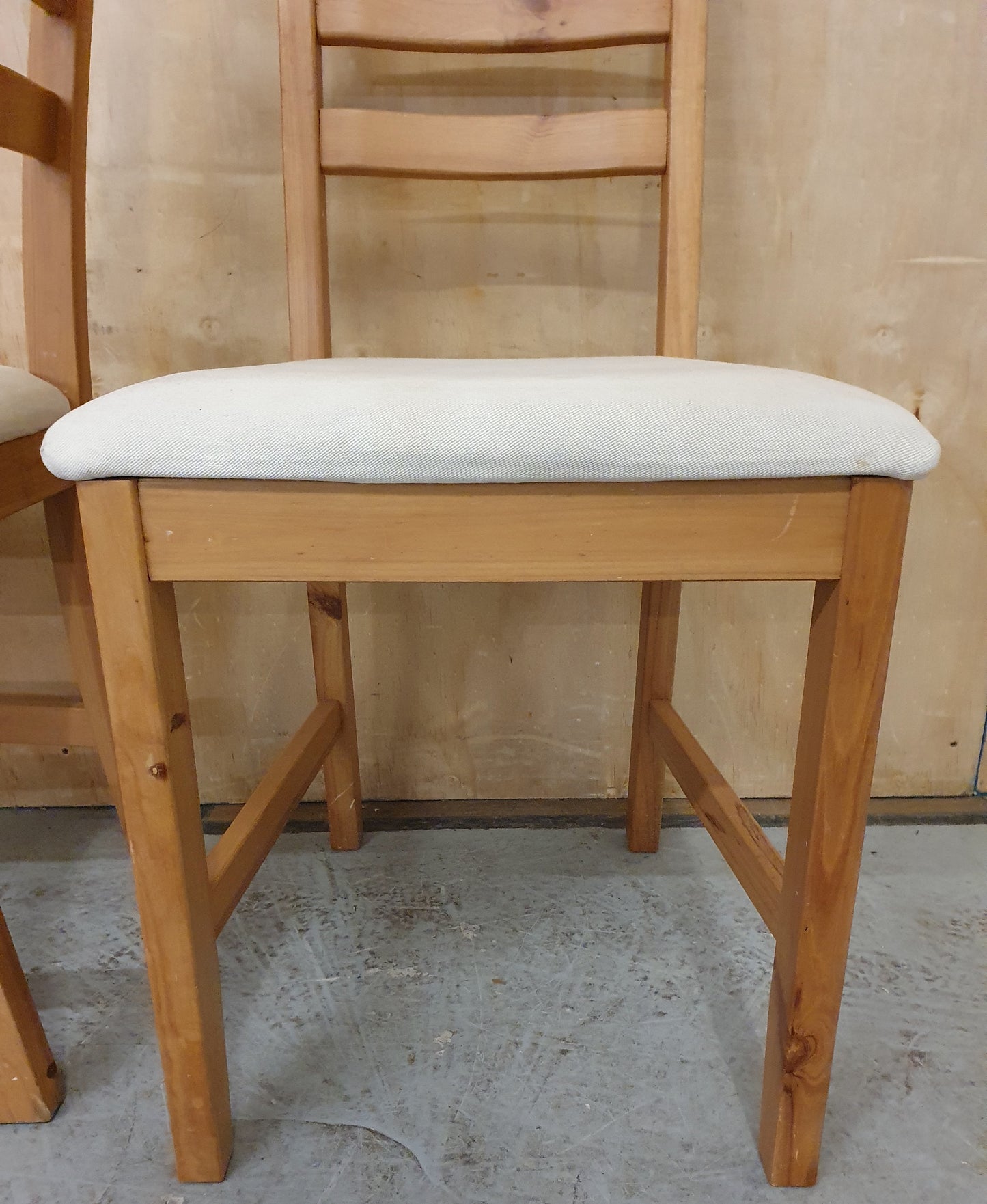 IKEA Matching Pair of Wooden Dining Chairs - EL103877 / EL103878