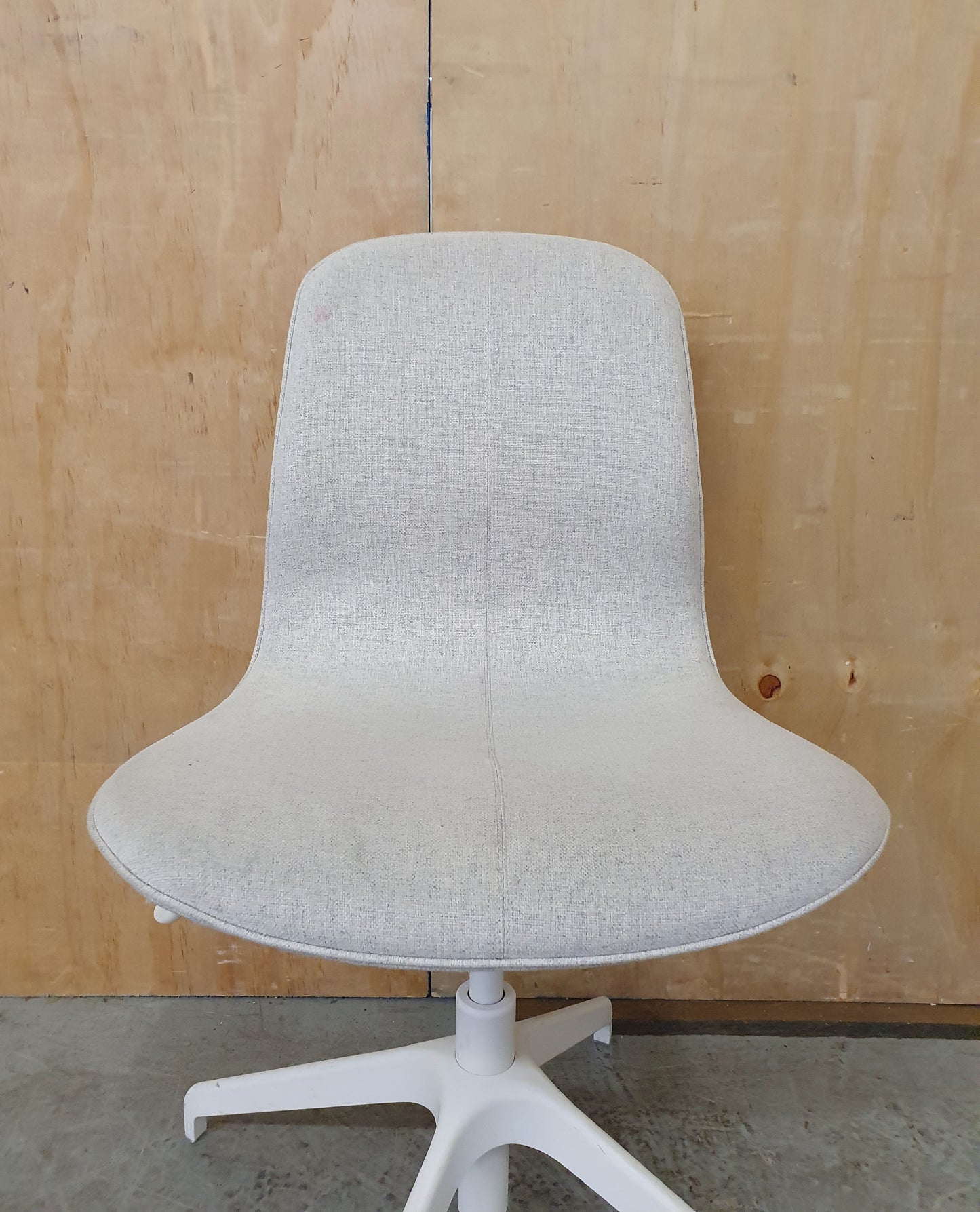 IKEA LÅNGFJÄLL Off White Fabric Office Chair - 104343