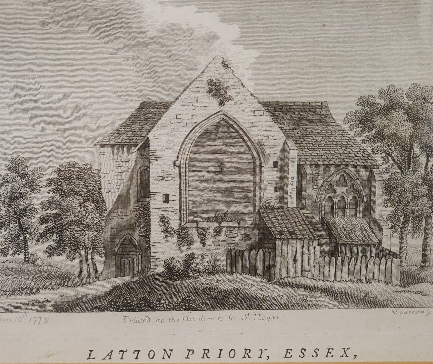 Latton Priory, Essex Vintage Art Print - 103762
