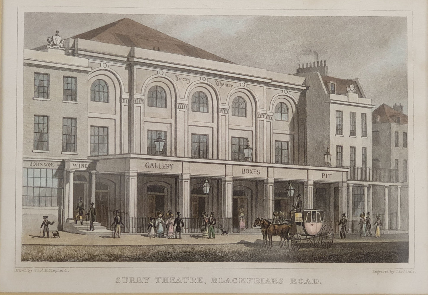 Surry Theatre, Blackfriars Road Vintage Art Print - 103757