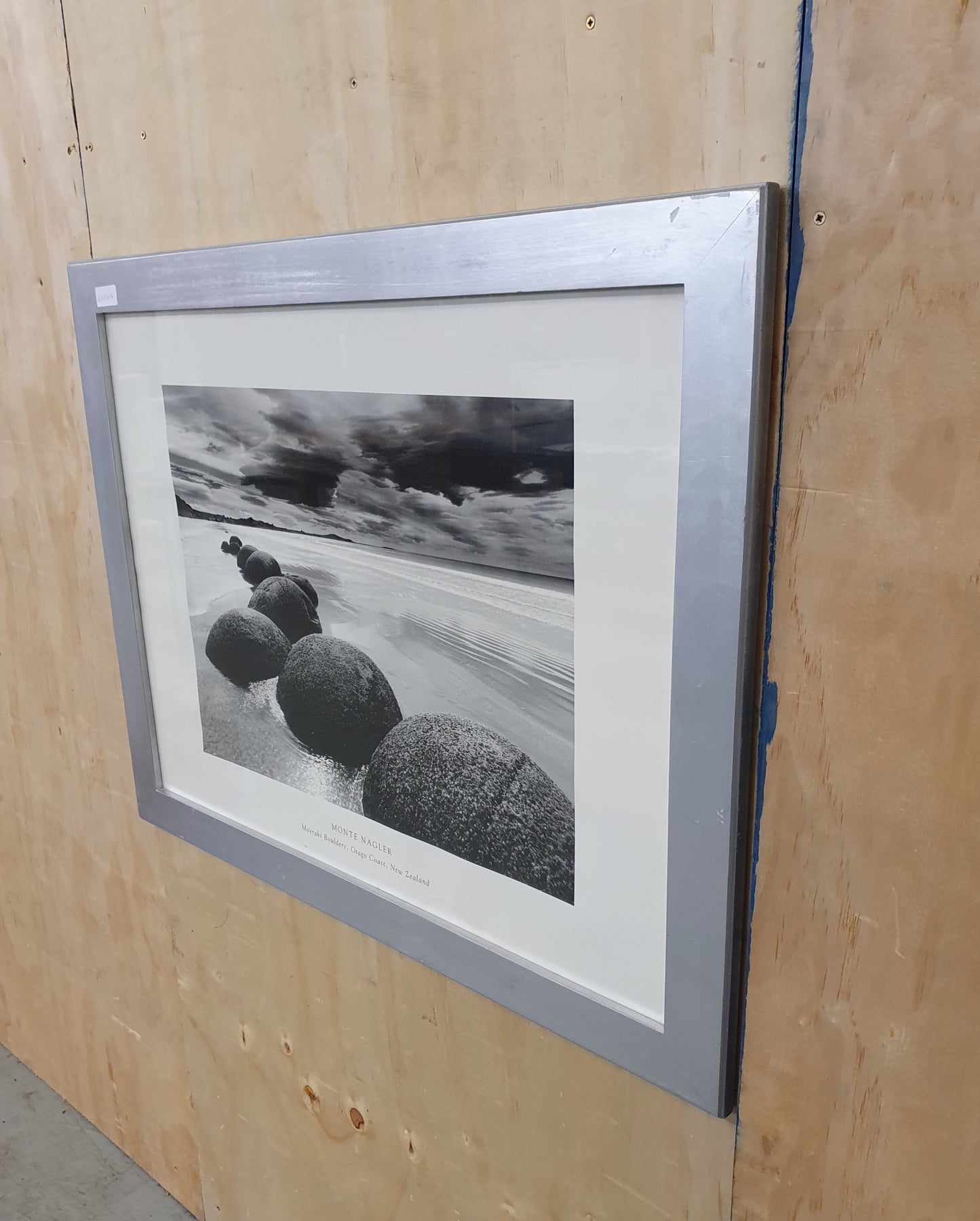 MONTE NAGLER Large Beach Art Print in Silver Frame - EL103717