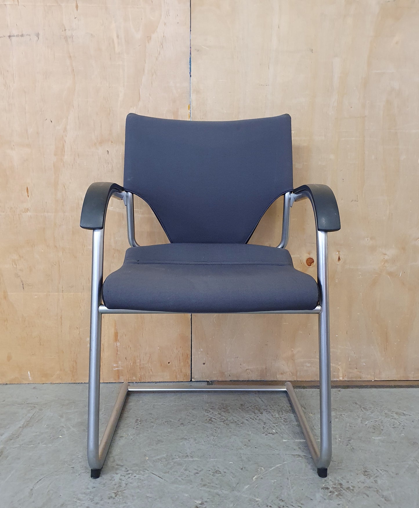 Grey Fabric Office Chair with Chrome Frame - 104342