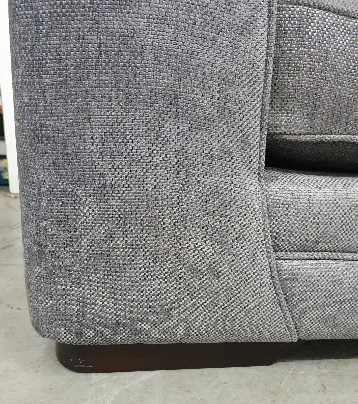 Grey Soft Fabric 2 Seater Sofa with Removable Cushions - 104040