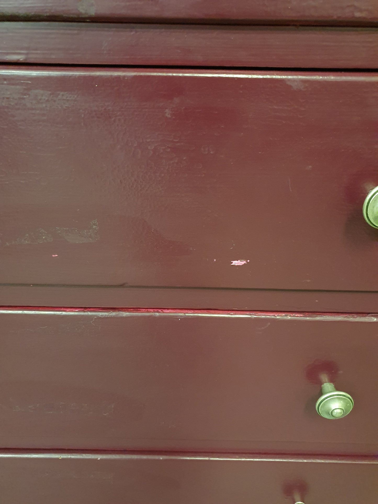 5 Drawer Burgundy Chest of Drawers - 104799