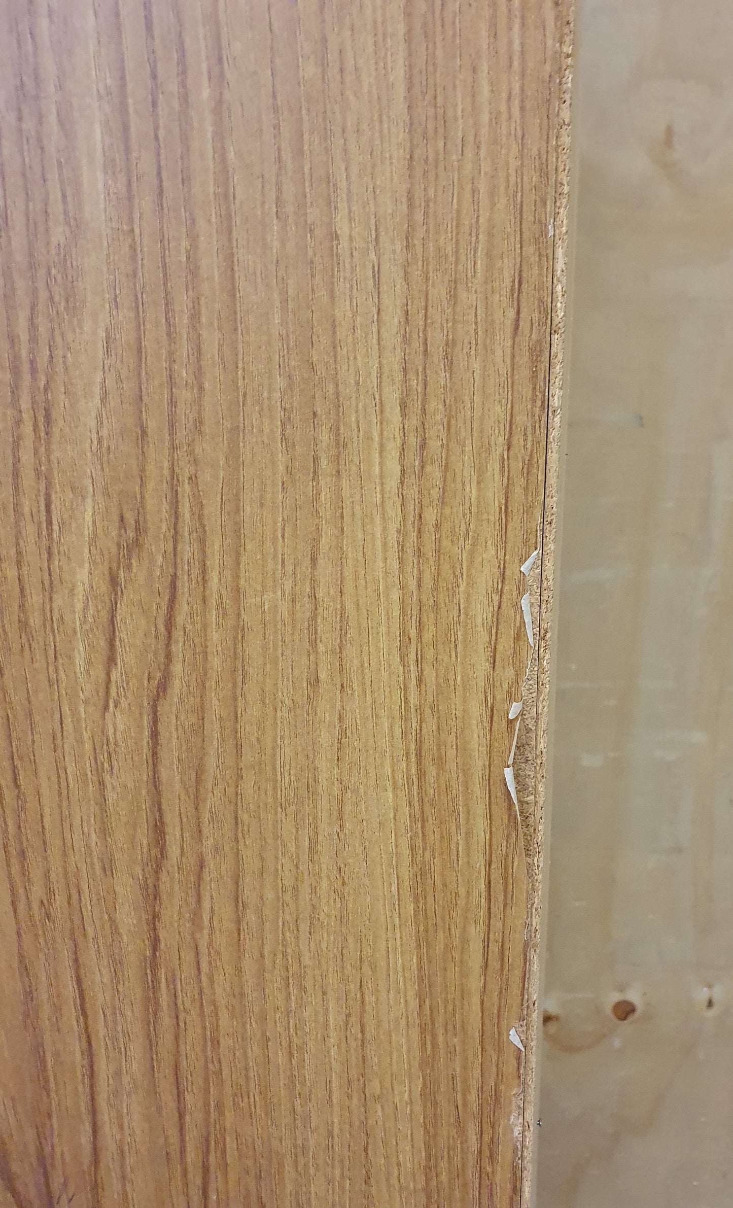 Slim Wood Wardrobe with 2 Doors and Central Drawer - 104598