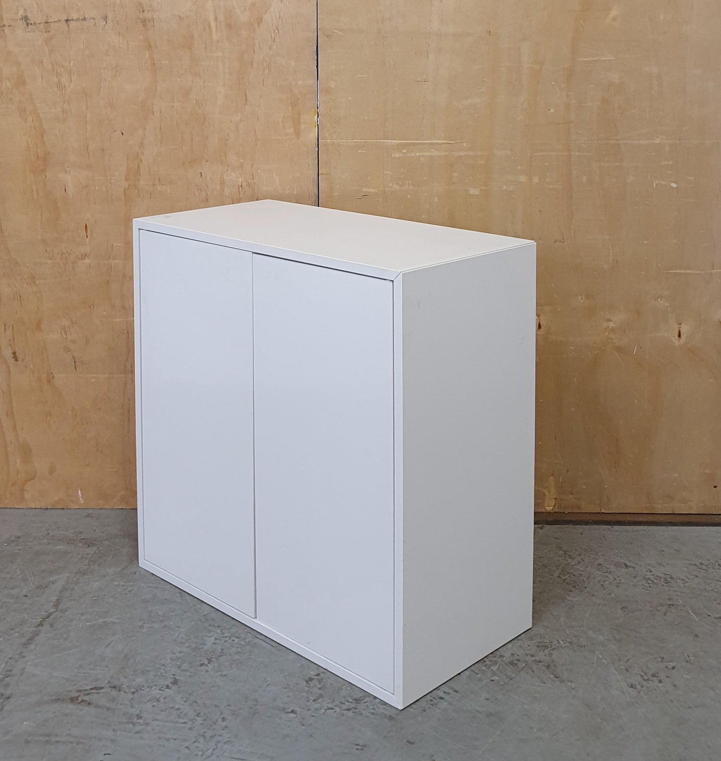 IKEA White Small 2 Door Cabinet with Internal Shelving - 104882