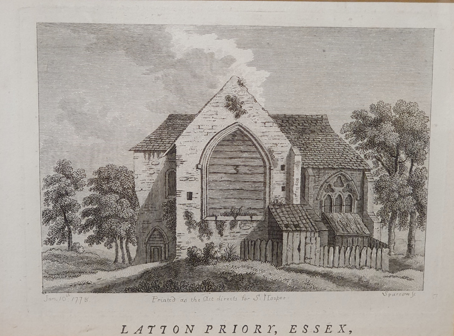Latton Priory, Essex Vintage Art Print - 103762