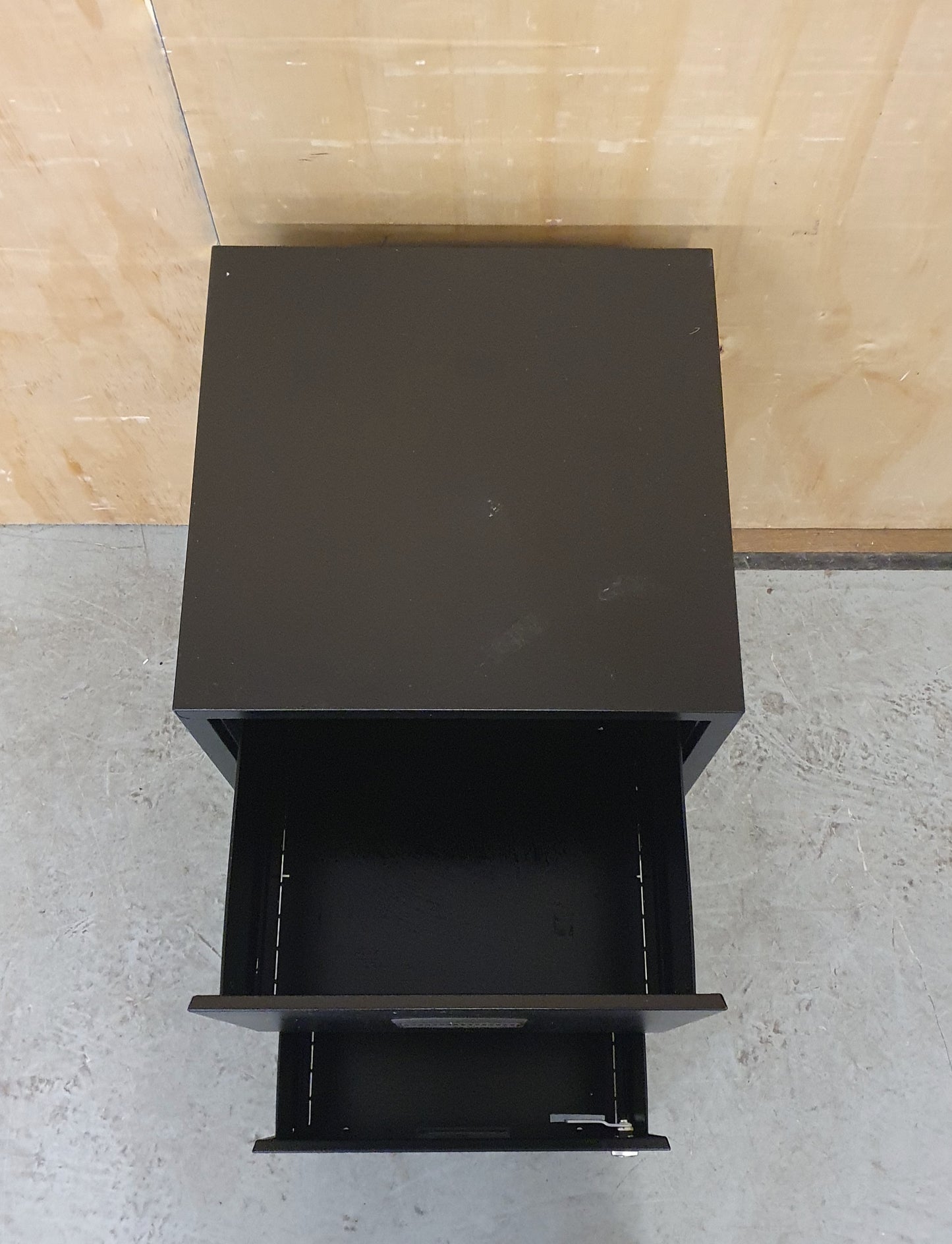 Small Black 2 Drawer Metal Filing Cabinet - 150825-11