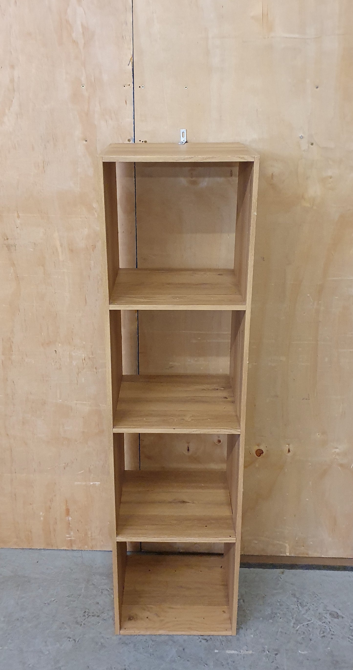 Tall 3 Shelf Wall Mountable Wood Bookcase - EL104478