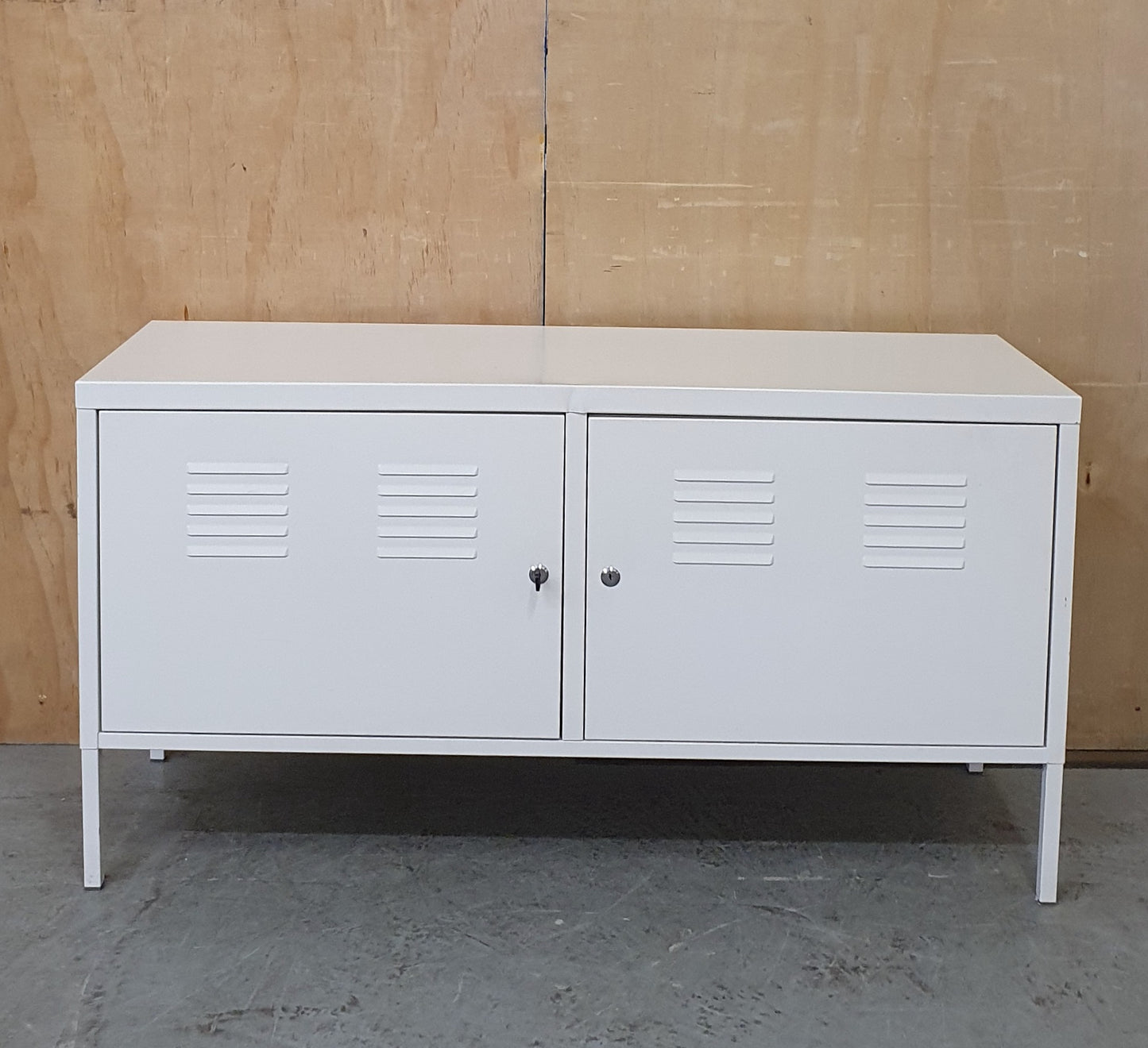 IKEA PS White Metal Lockable Cabinet - 104317