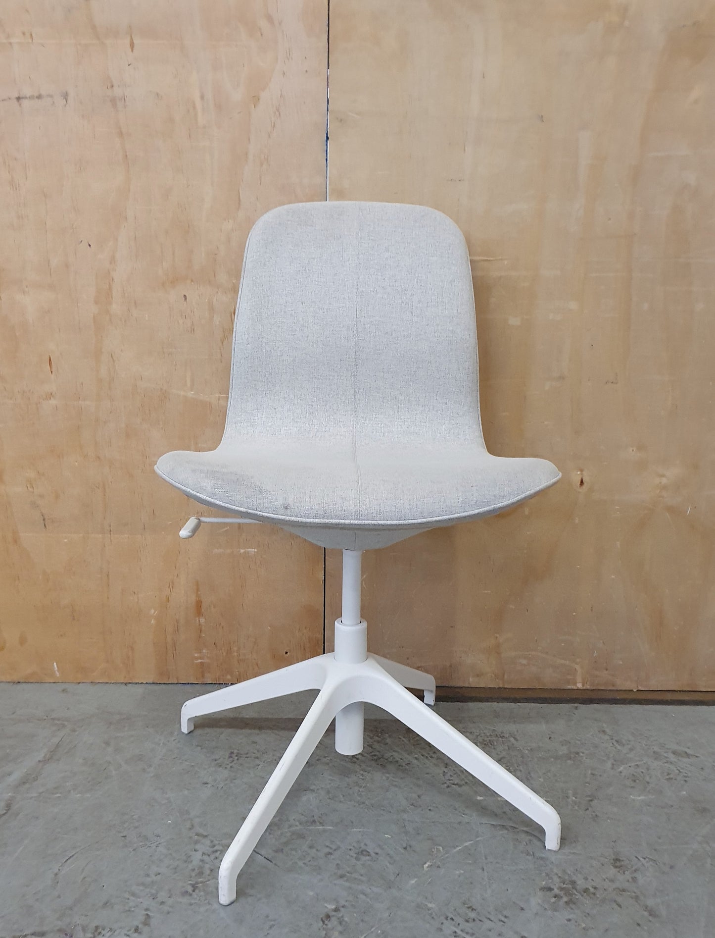 IKEA LÅNGFJÄLL Off White Fabric Office Chair - 104344