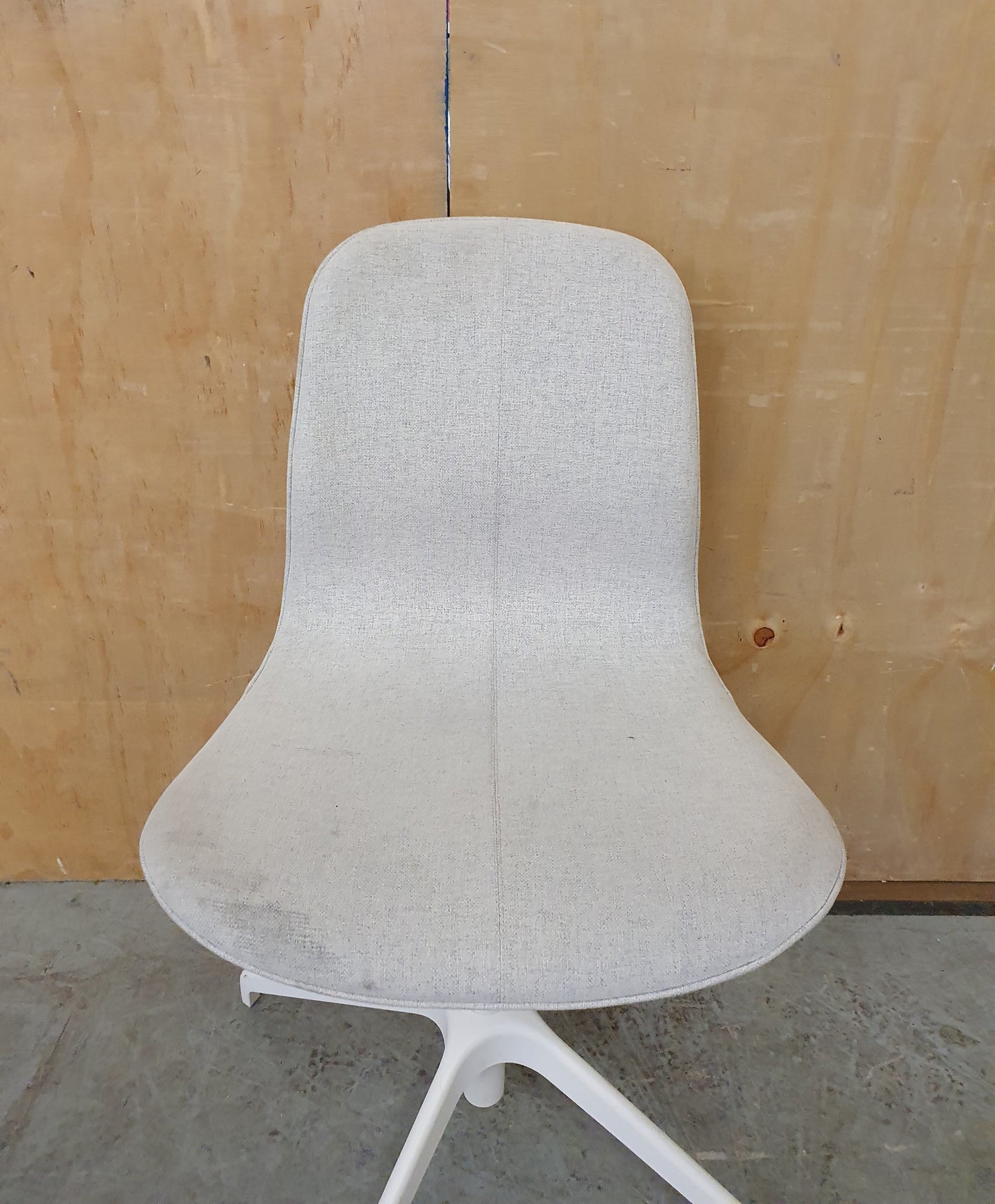IKEA LÅNGFJÄLL Off White Fabric Office Chair - 104344